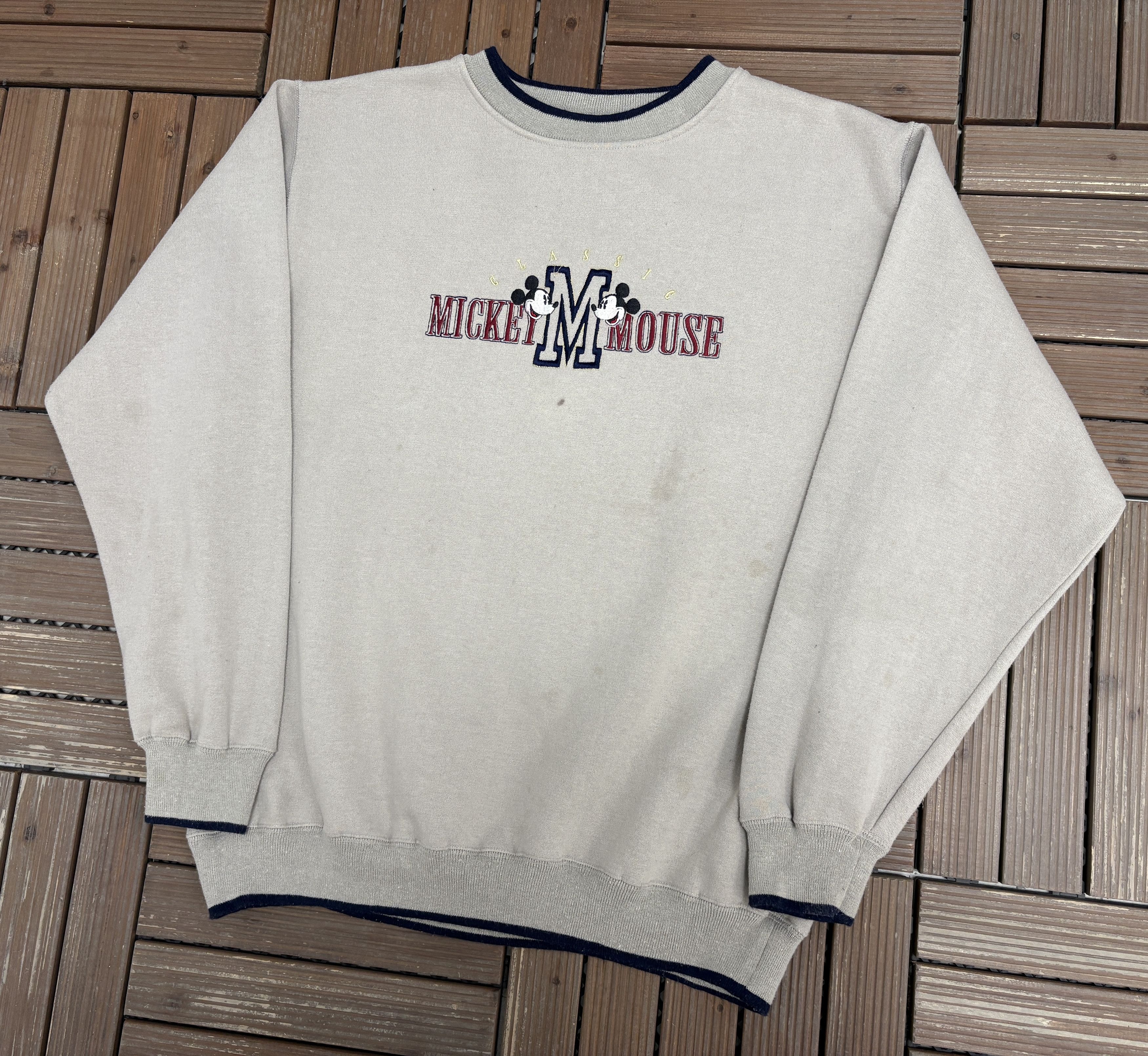 Vintage Mickey Mouse Embroidered Vintage Sweater Crewneck Size US L / EU 52-54 / 3 - 3 Thumbnail