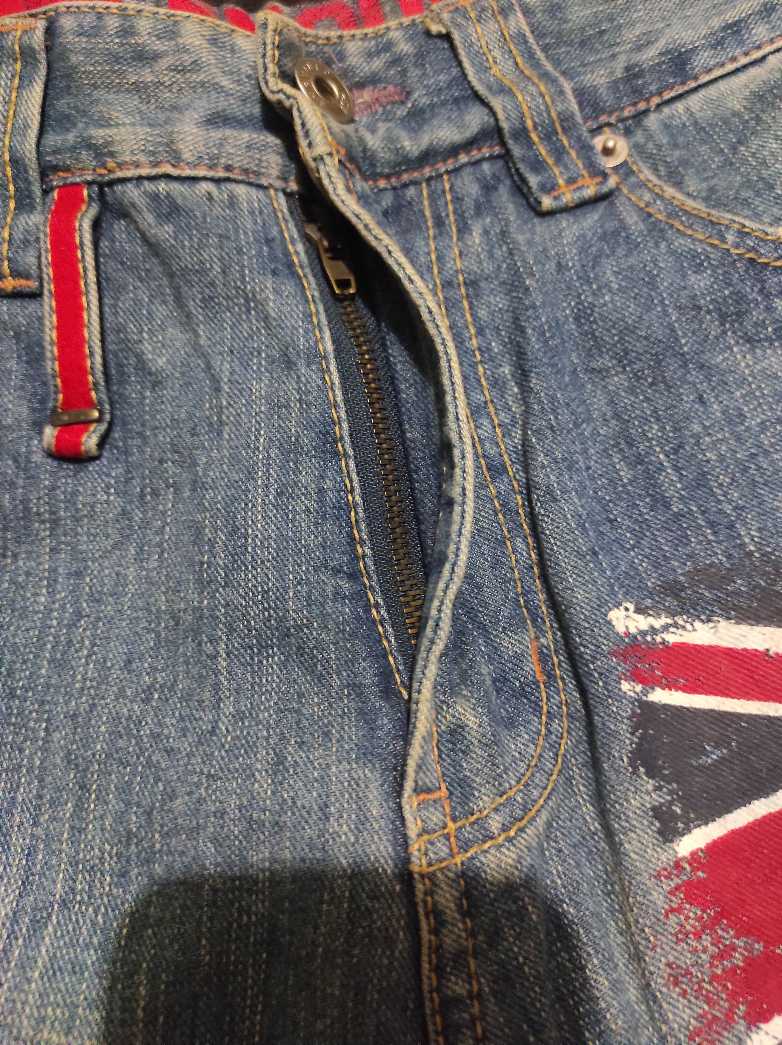 Le Grande Bleu (L.G.B.) ASK London Flag Denim Jeans Size US 30 / EU 46 - 9 Thumbnail