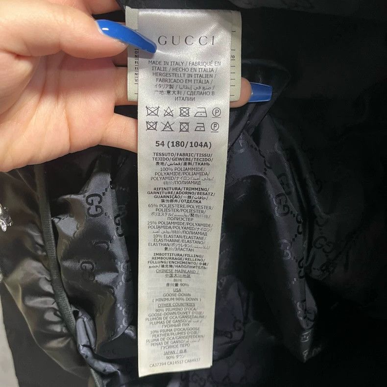 Gucci Gucci Black solid color logo lining old flower full print p Size US L / EU 52-54 / 3 - 3 Thumbnail