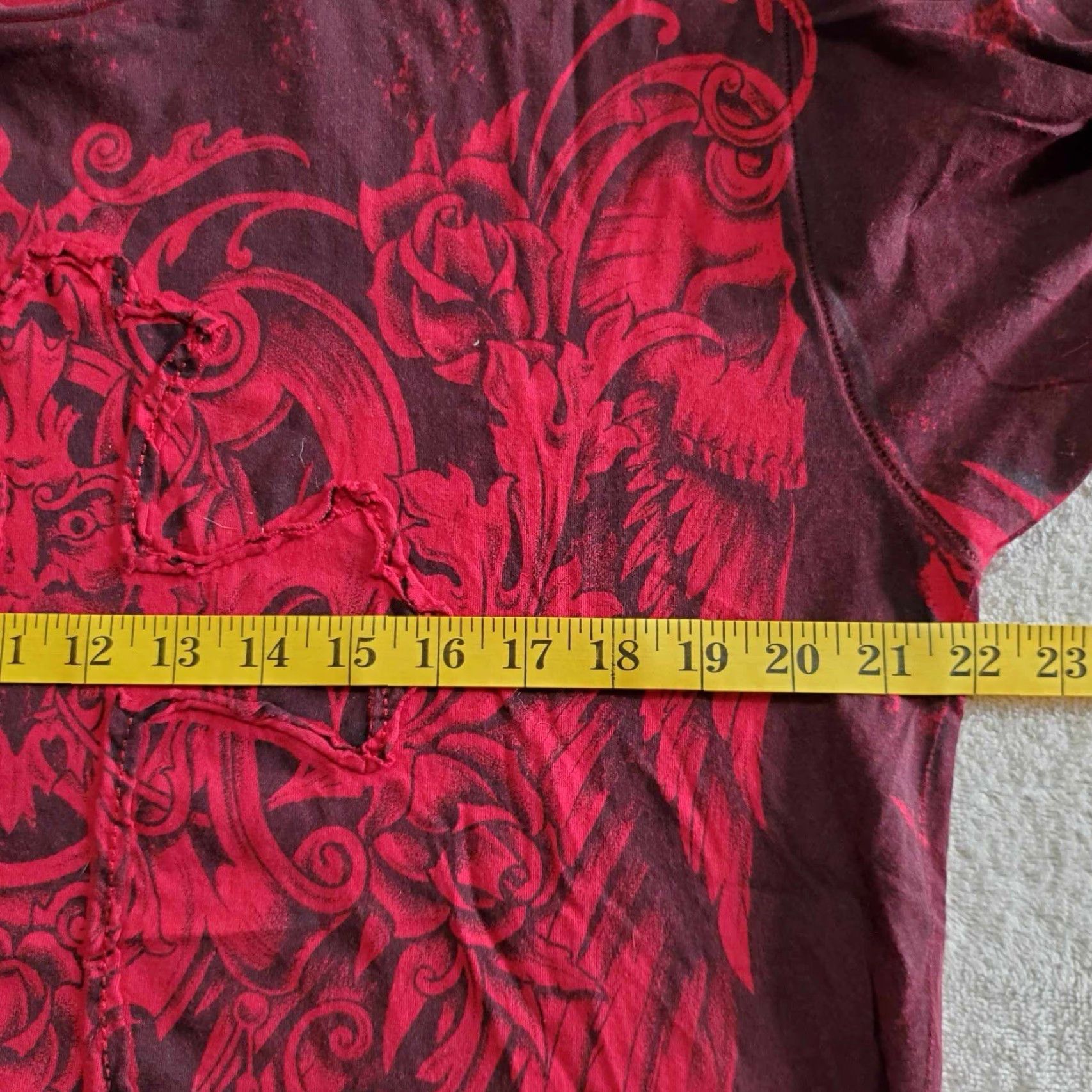 Vintage Retrofit T Shirt Adult Large Red Grunge Streetwear Skate Surf Y2K 2000’s Size US L / EU 52-54 / 3 - 5 Thumbnail