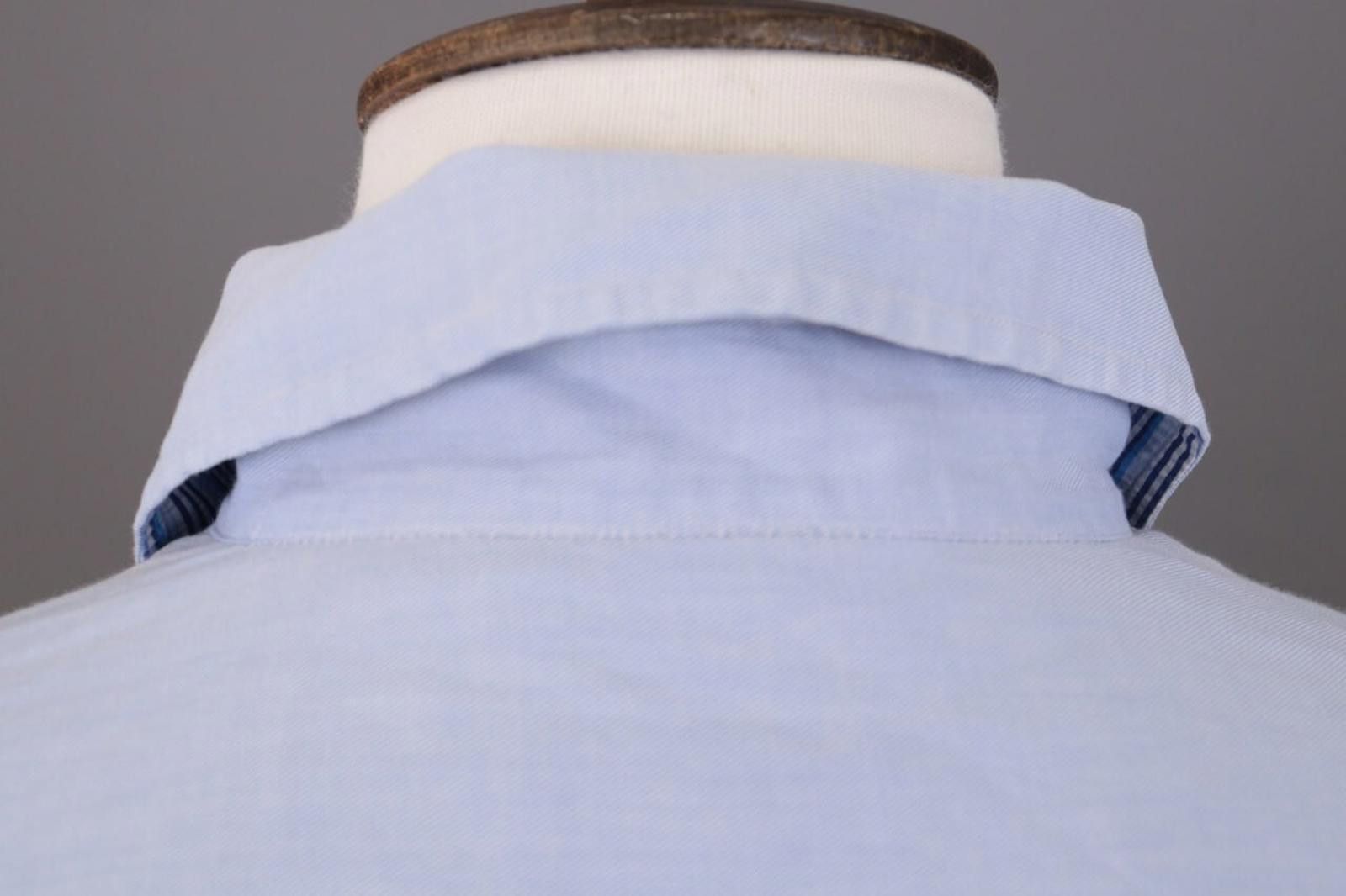 Etro Etro Milano Blue Formal Oxford Dress Shirt 44 Size US M / EU 48-50 / 2 - 12 Thumbnail