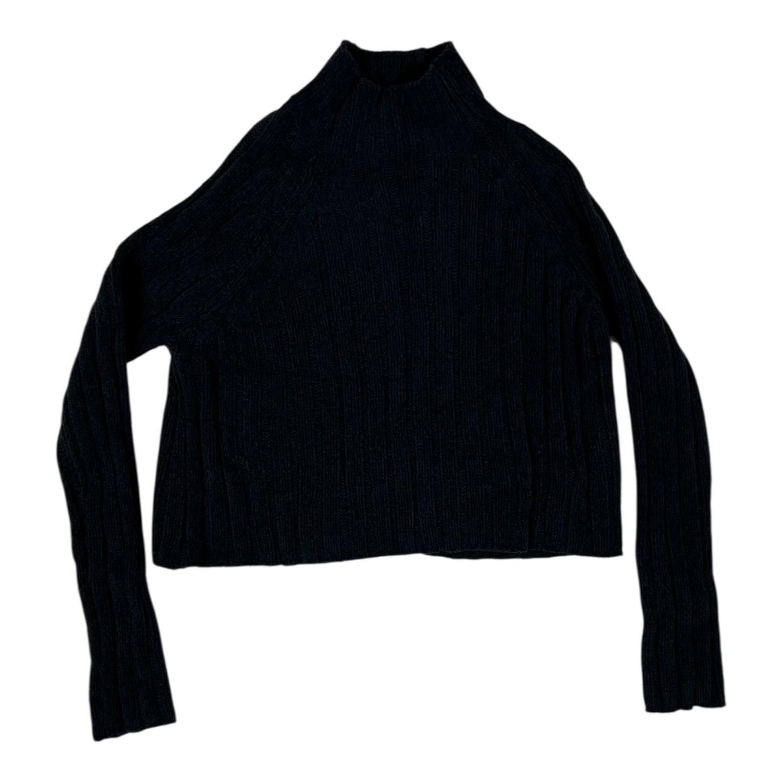 American Eagle Outfitters American Eagle Sweater Womens Small Black Ribbed Mock Neck C Size S / US 4 / IT 40 - 1 Thumbnail
