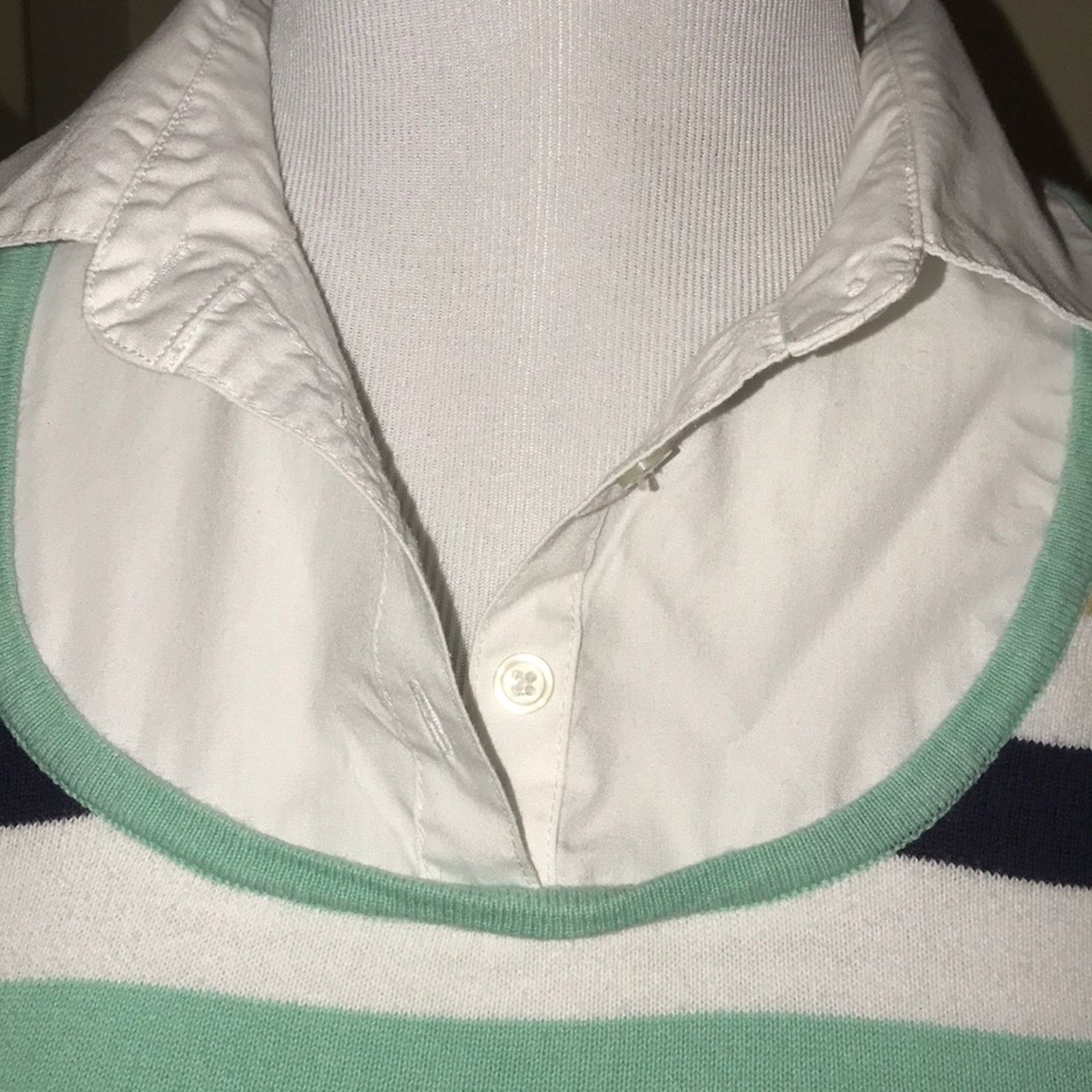 Croft & Barrow Croft & Barrow Multicolor Striped 3/4 Sleeve Top Small Size S / US 4 / IT 40 - 3 Thumbnail