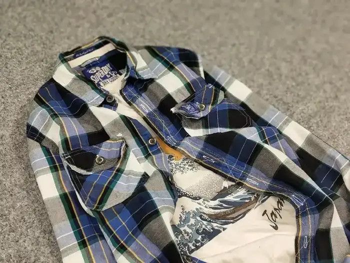Flannel × Vintage Vintage Flannel Shirt Travis Scott USA Y2K Style Size US M / EU 48-50 / 2 - 7 Thumbnail
