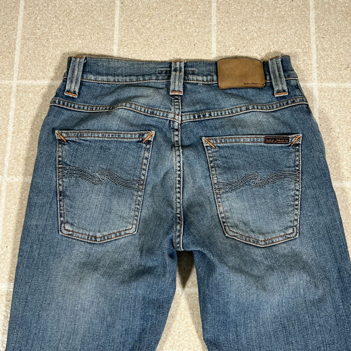 Nudie Jeans Nudie Jeans Grim Tim Salty Stone Blue Men Jeans size 26 / 32 Size US 26 / EU 42 - 2 Thumbnail