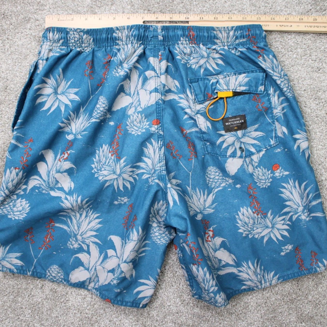 Quiksilver Quiksilver Waterman Boardshorts Mens 32 Blue 100% Polyester Swim Trunks 9" Inseam Board Shorts Beach Surfing Style Mens Size US 32 / EU 48 - 7 Thumbnail