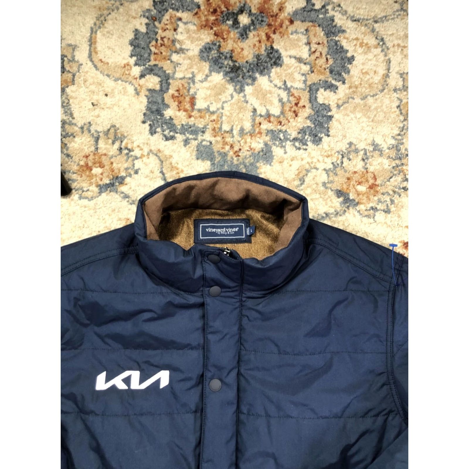 Vineyard Vines Vineyard Vines Jacket Mens L Blue Quilted Full Zip Insulated Lined KIA Logo Size US L / EU 52-54 / 3 - 2 Thumbnail