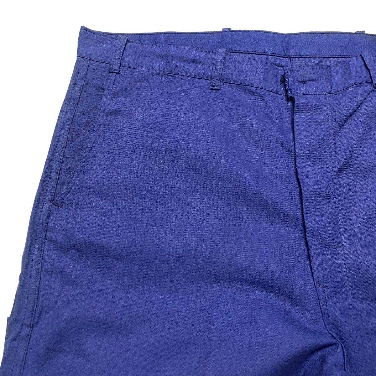 Le Laboureur Vintage 70s Sanfor French Work Pants Indigo Hbt Size US 40 / EU 56 - 4 Thumbnail