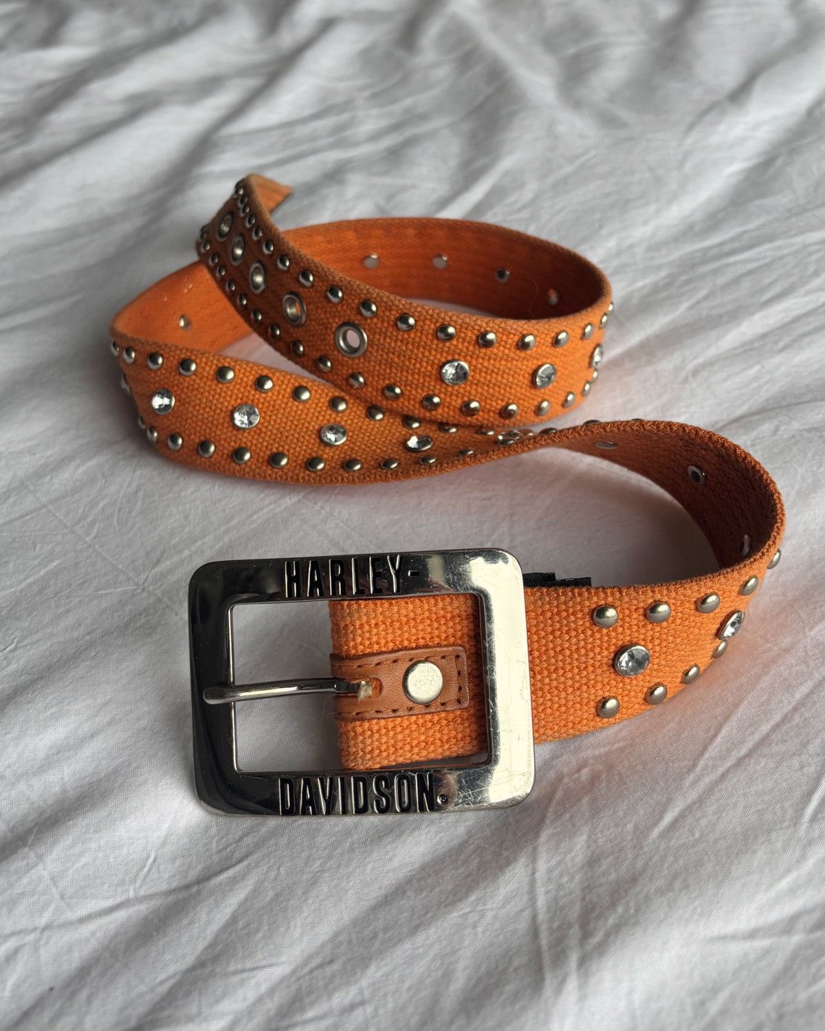 Harley Davidson Studded Harley Davidson Y2K Belt ifsixwasnine hysteric glam Size 28 - 1 Thumbnail