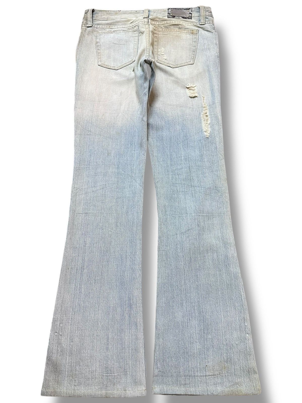 Japanese Brand Vintage Mimily Flare Bootcut T Cross Grunge Denim Size US 29 - 6 Thumbnail