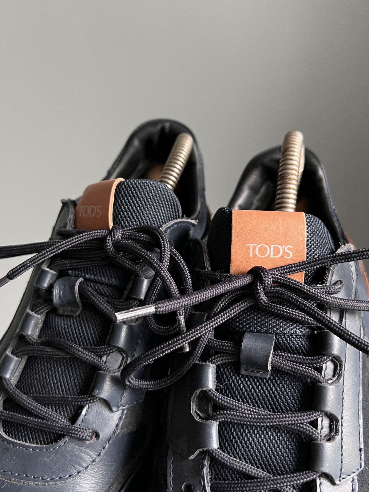 Designer × Tod's Tod’s Navy Blue Leathers Sneakers Size US 10 / EU 43 - 5 Thumbnail