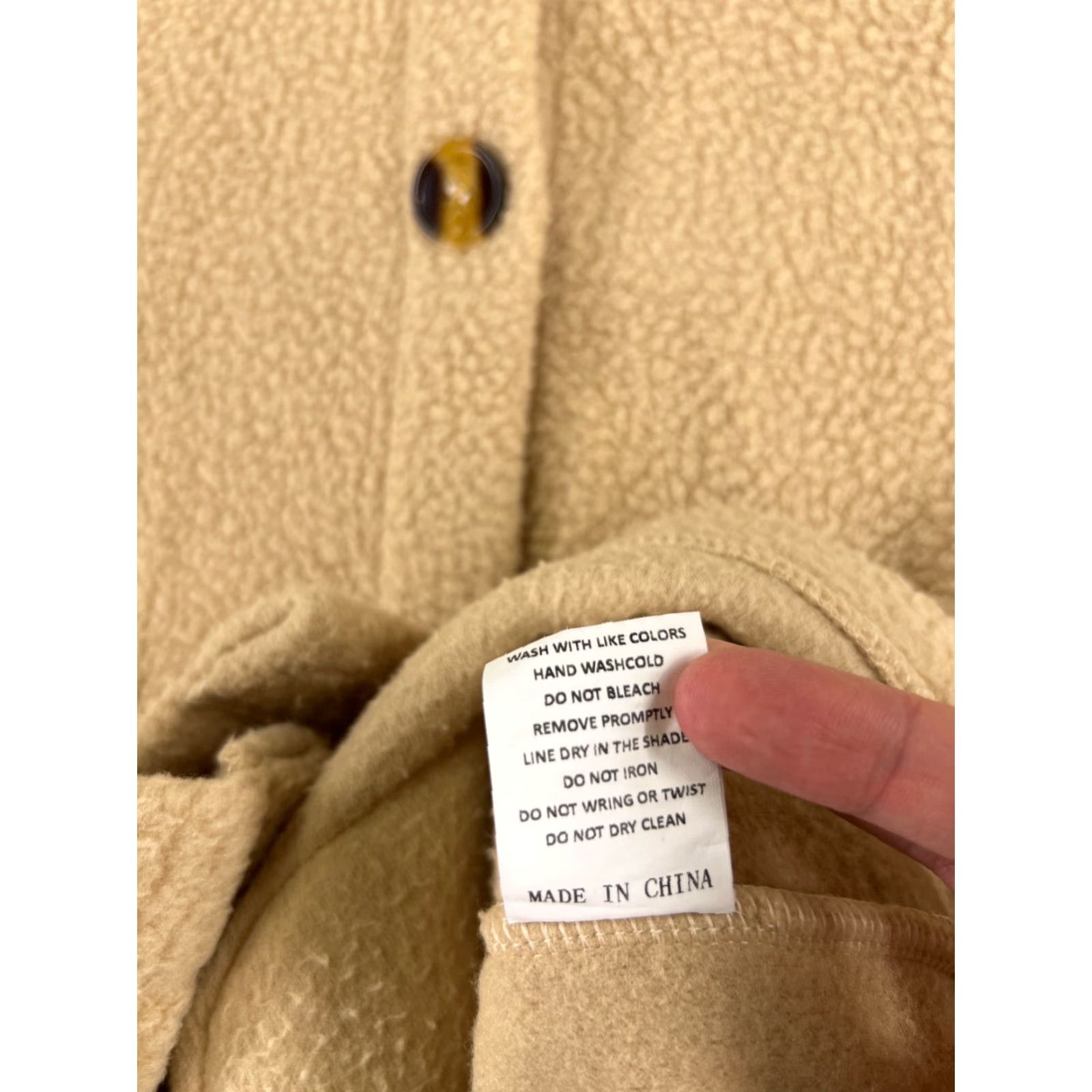Vintage Womens Vest Large Beige Button Up Pockets 100% Polyester Fleece Collared Size L / US 10 / IT 46 - 7 Thumbnail