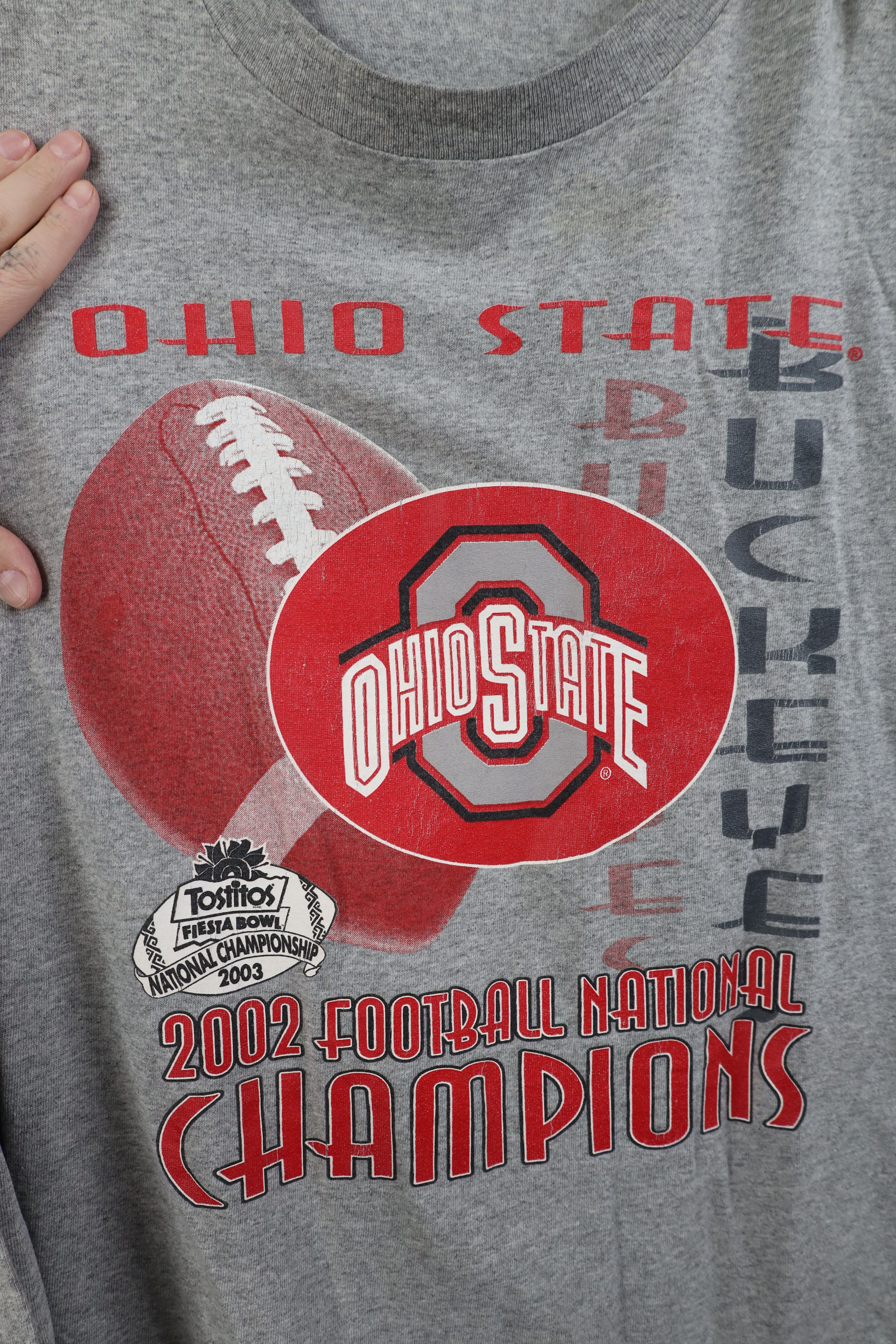 Vintage Vintage Champs Ohio State University Long Sleeve Shirt Size US XL / EU 56 / 4 - 4 Thumbnail