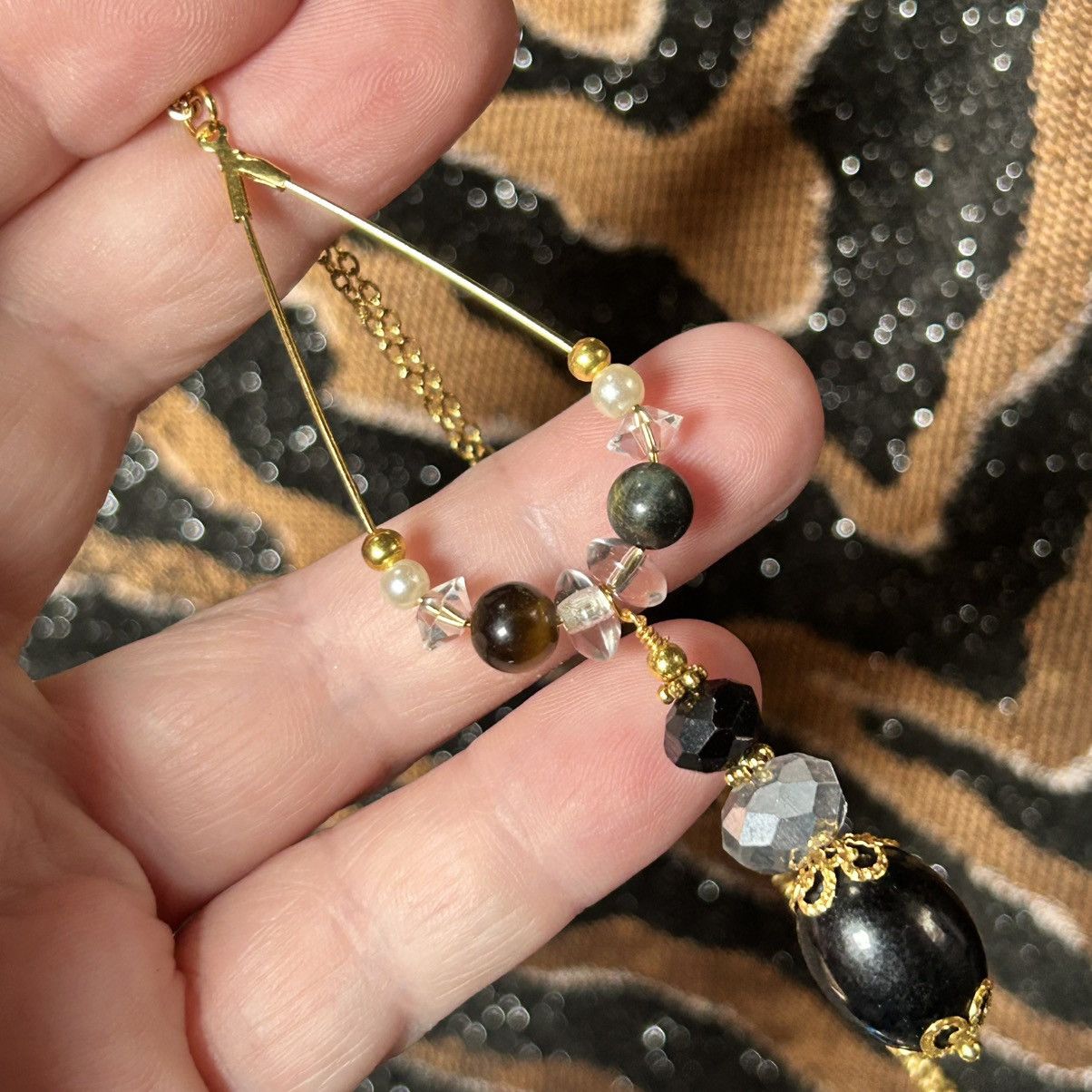 Handmade Handcrafted vintage bead changeable charm pendant necklace Size ONE SIZE - 5 Thumbnail