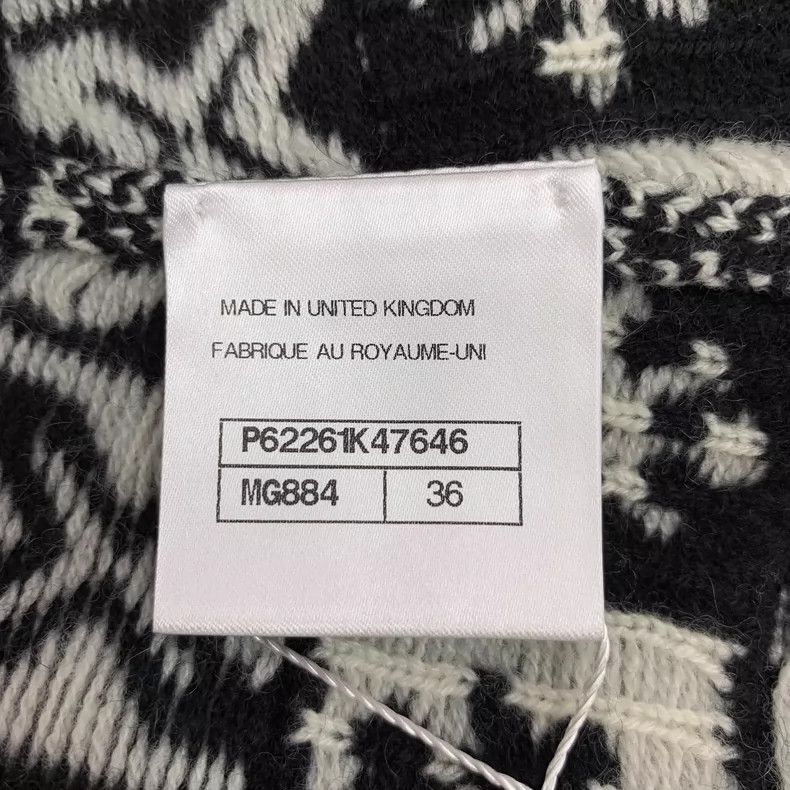 Chanel Chanel Black and white color-blocked plaid square geometric Size 24" / US 00 / IT 34 - 6 Thumbnail