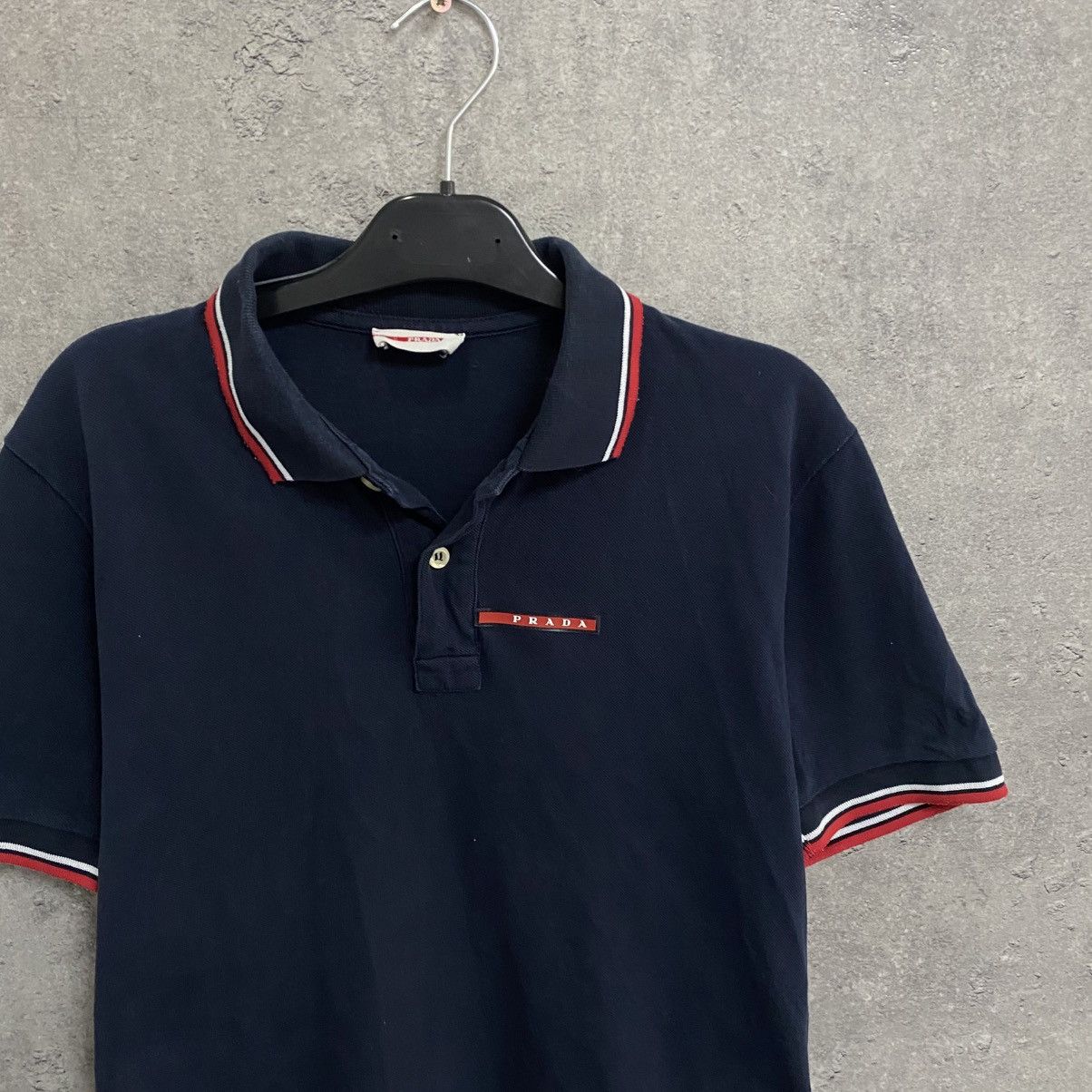 Prada Vintage Prada Polo T-Shirt Red Tab Logo Size US M / EU 48-50 / 2 - 4 Thumbnail