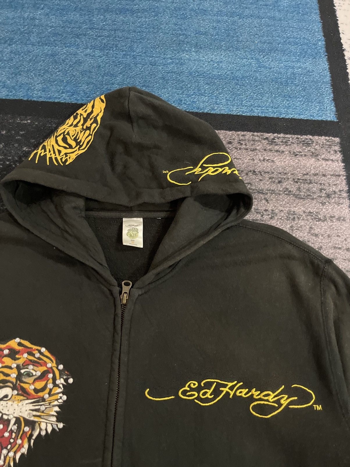 Christian Audigier Vintage Ed Hardy Zipper Hoodie Jacket Size US M / EU 48-50 / 2 - 14 Thumbnail