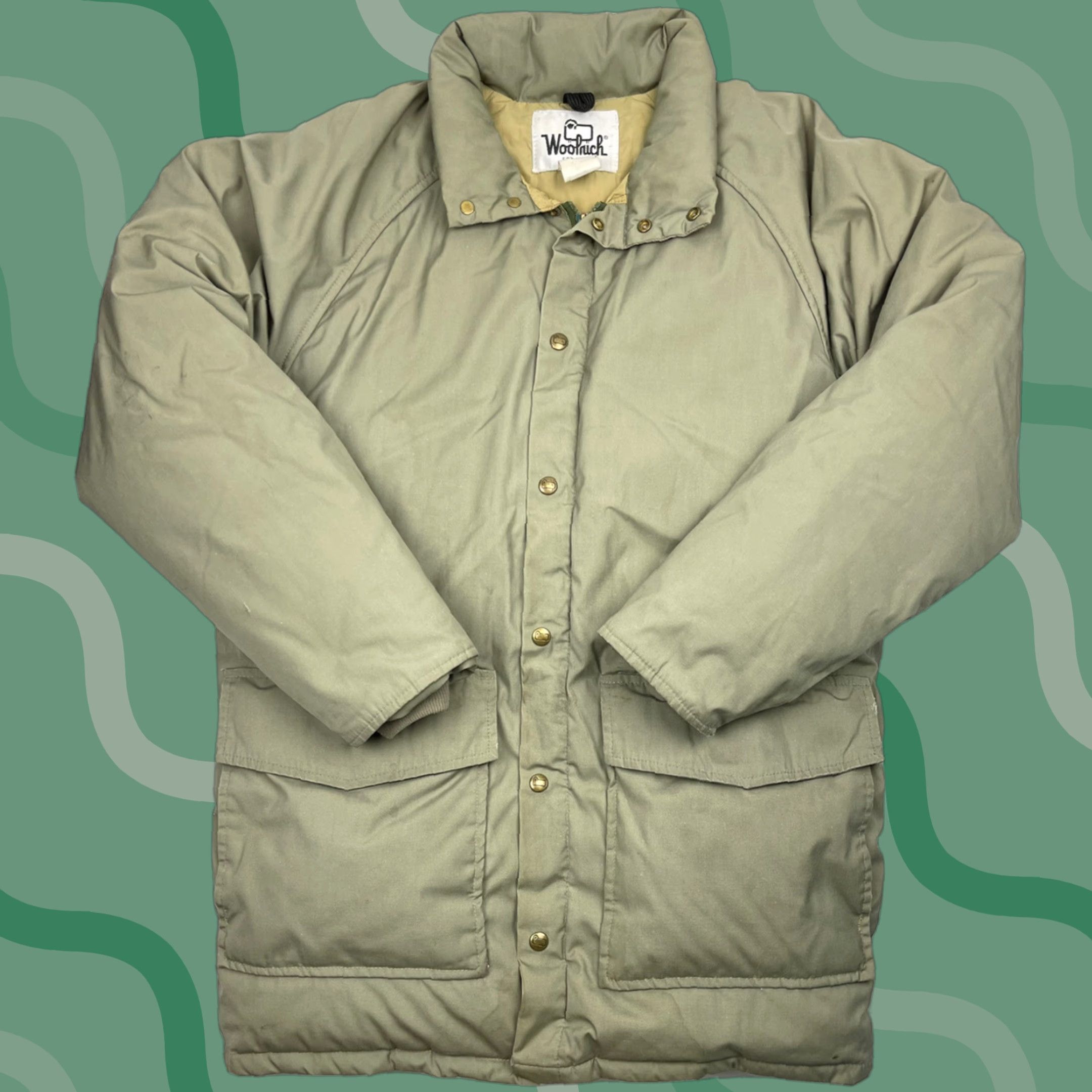 Vintage **VTG Woolrich 70s Ski Puffer Jacket M Beige USA** User: **VTG Woolrich 70s Ski Puffer Jacket M Beige USA** Size US M / EU 48-50 / 2 - 1 Thumbnail
