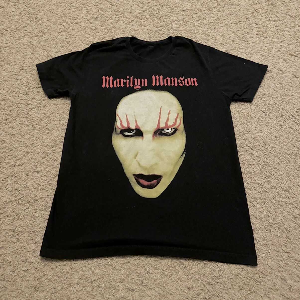 Band Tees Y2K VINTAGE MARILYN MANSON TEE! Size US L / EU 52-54 / 3 - 4 Thumbnail