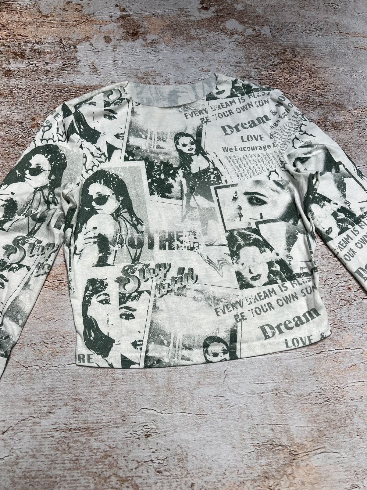 Japanese Brand Vintage crop top long sleeve Size S / US 4 / IT 40 - 2 Thumbnail