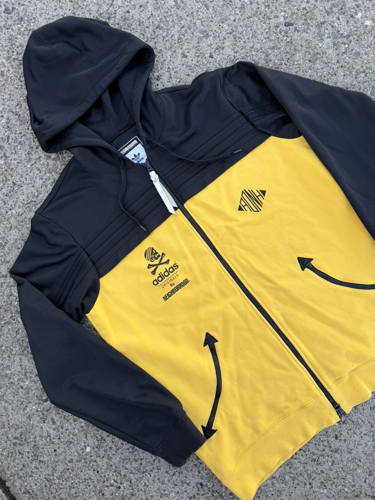 Adidas × Neighborhood Adidas Originals x Neighborhood Full Zip Hoodie Yellow Large Size US L / EU 52-54 / 3 - 3 Thumbnail