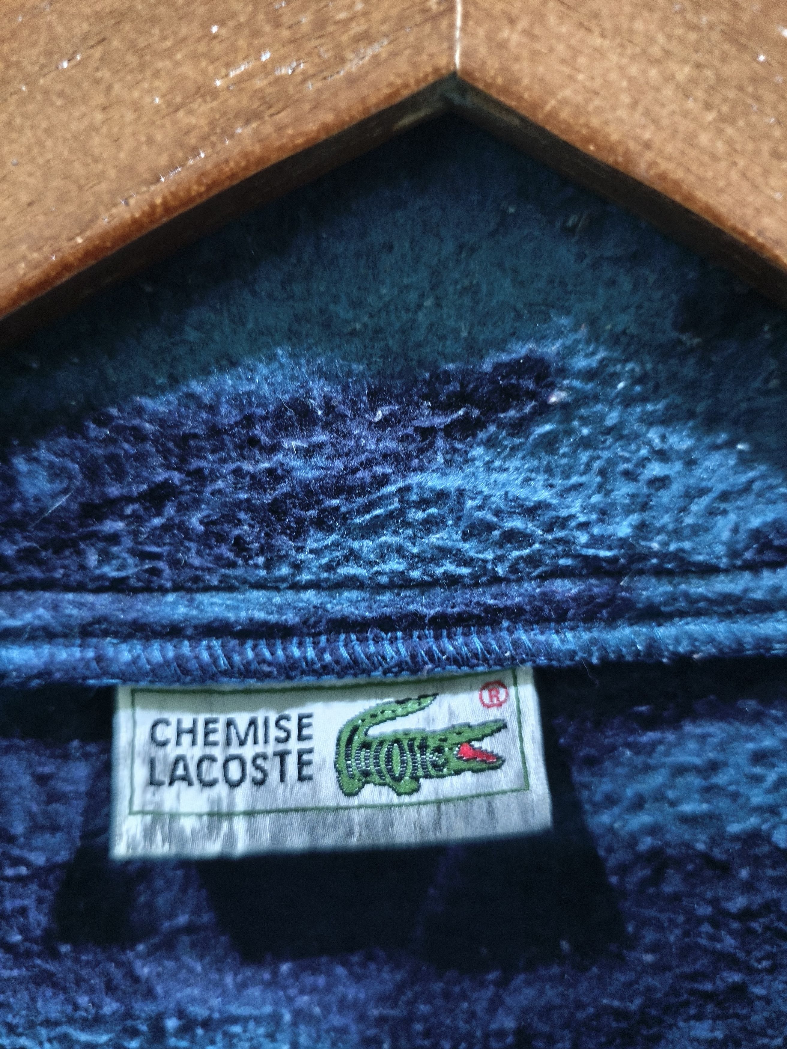 Japanese Brand × Lacoste × Vintage Lacoste Chemise Fleece Sweatshirt Native American Size US L / EU 52-54 / 3 - 3 Thumbnail