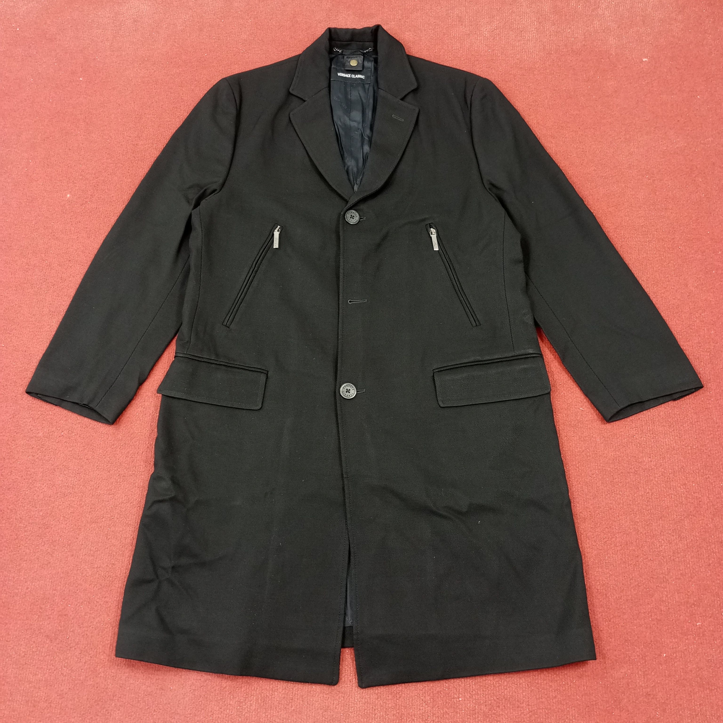 Versace × Vintage Versace Classic Fashion Brand Long Jacket Size US M / EU 48-50 / 2 - 1 Thumbnail