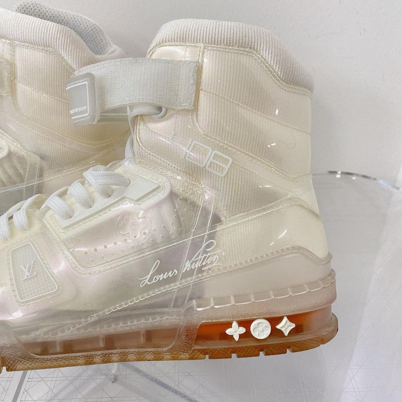 Louis Vuitton Louis Vuitton White High-Top Transparent Sneakers -2508 Size US 8 / EU 41 - 6 Thumbnail