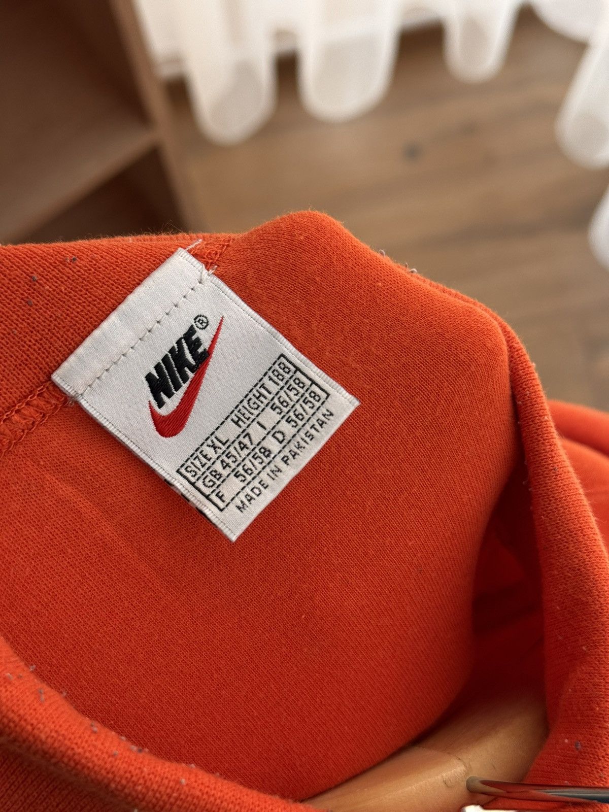 Nike × Vintage Vintage Nike Swoosh Orange Japanese Turtleneck Size US XL / EU 56 / 4 - 10 Thumbnail