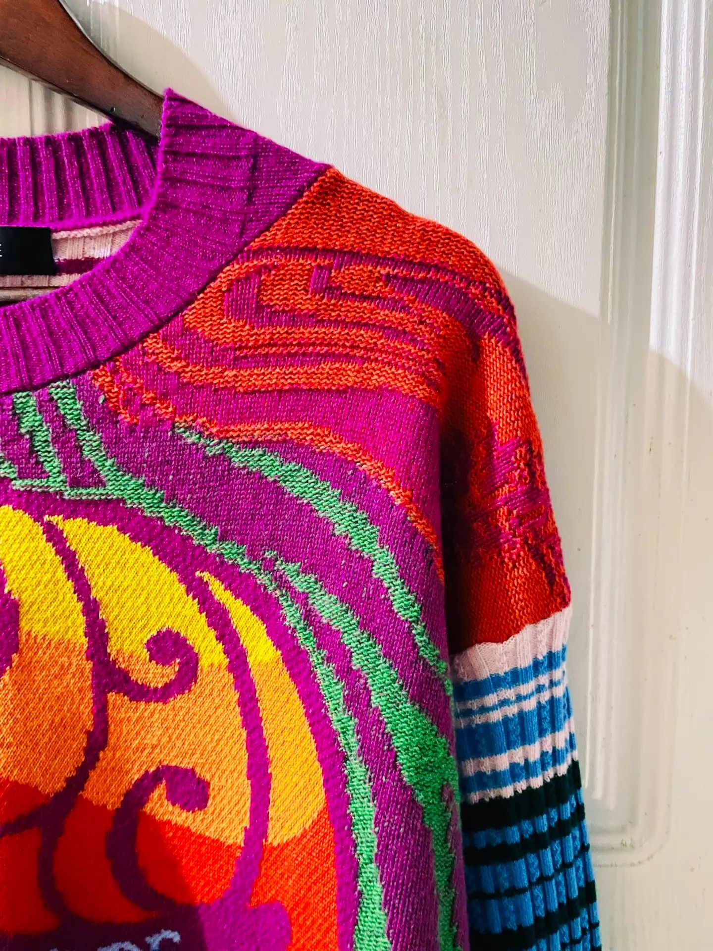 Versace Versace Main Medusa Logo Jacquard Cashmere-Wool Sweater M Size US M / EU 48-50 / 2 - 4 Thumbnail
