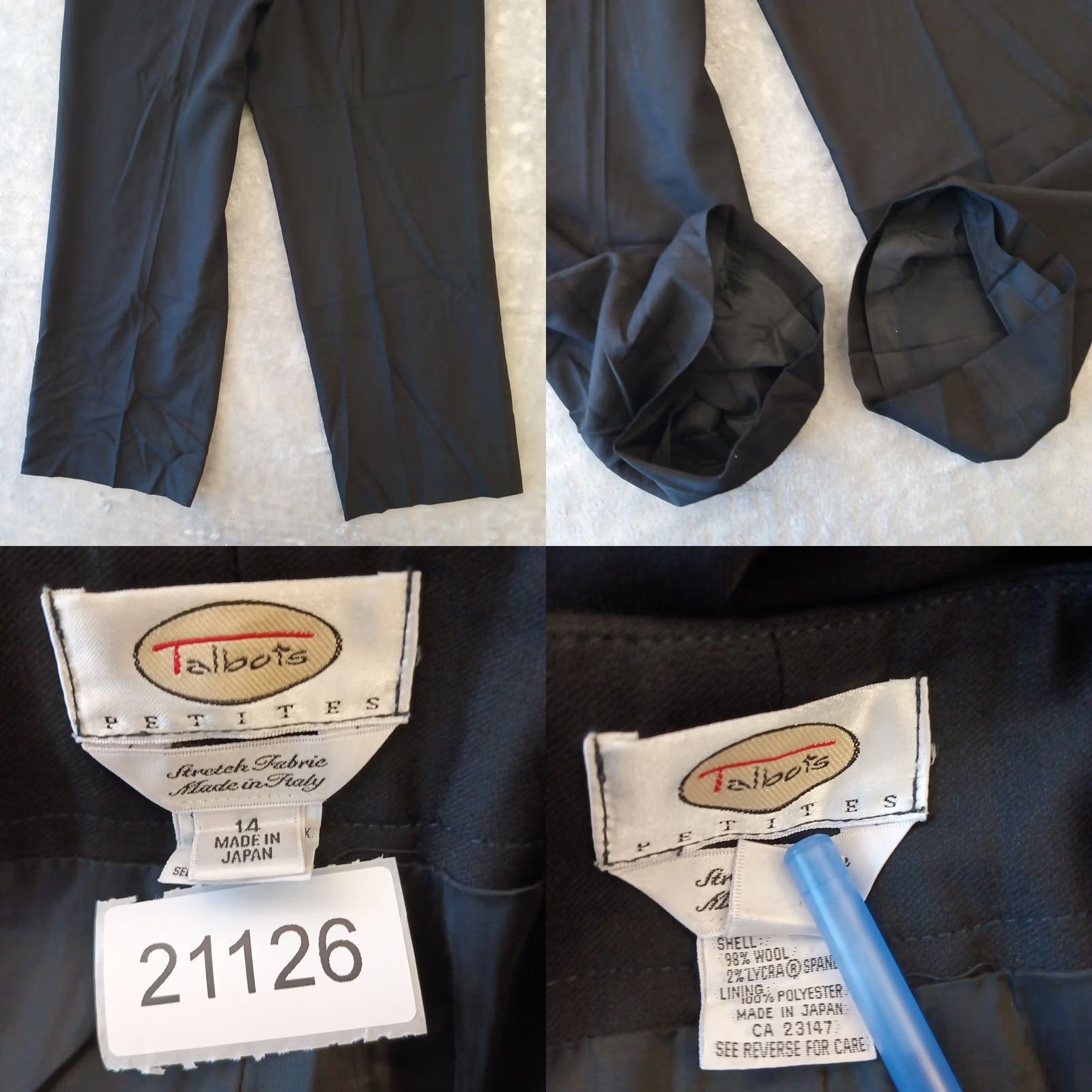 Talbots Talbots Petites Dress Pants Womens 14P Black Side Zip Lined Wool 34x27 Pants Dress Pants Womens 14P Black Wool Lined 34x27 Mens? Size 36" / US 14 / IT 50 - 8 Thumbnail