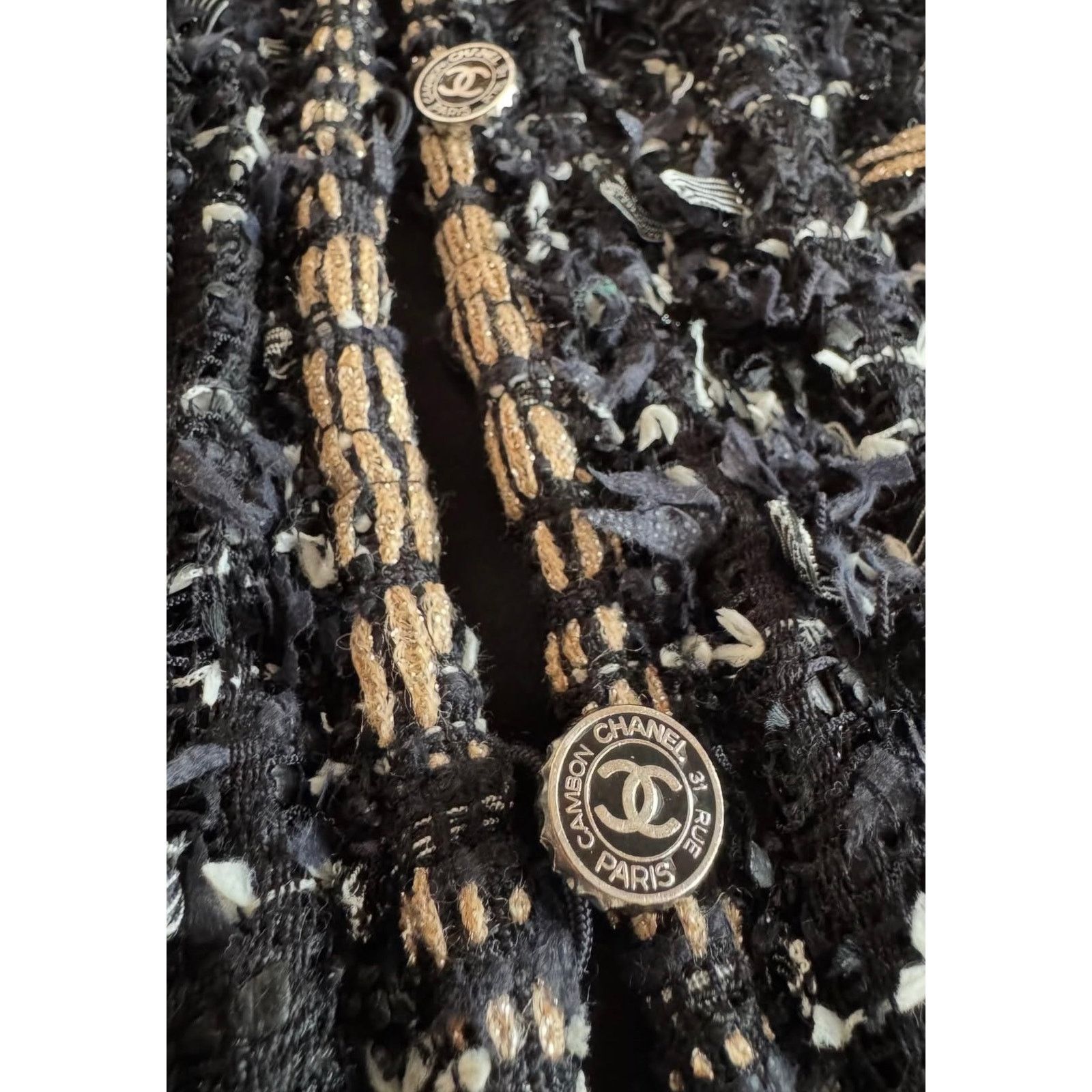 Chanel Chanel SS06 Fantasy Tweed Black Rope Trim Jacket Sz.38 Size S / US 4 / IT 40 - 7 Thumbnail