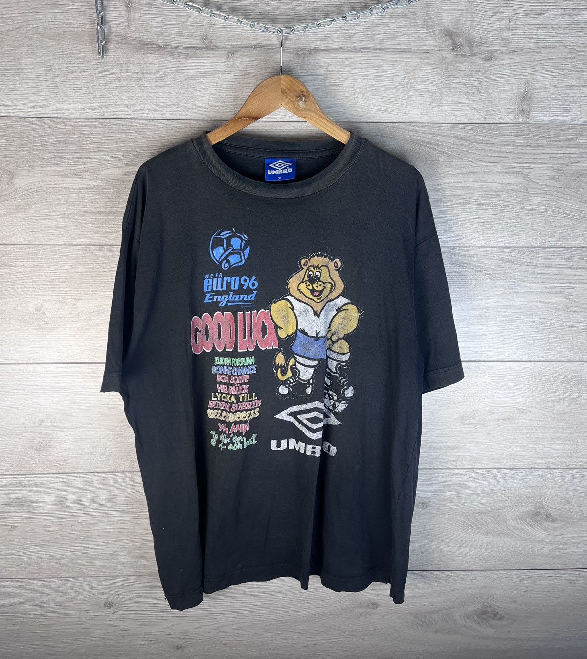 Umbro Vintage men's T-shirt Umbro size xl 1994s Uefa Euro England Size US XL / EU 56 / 4 - 1 Thumbnail