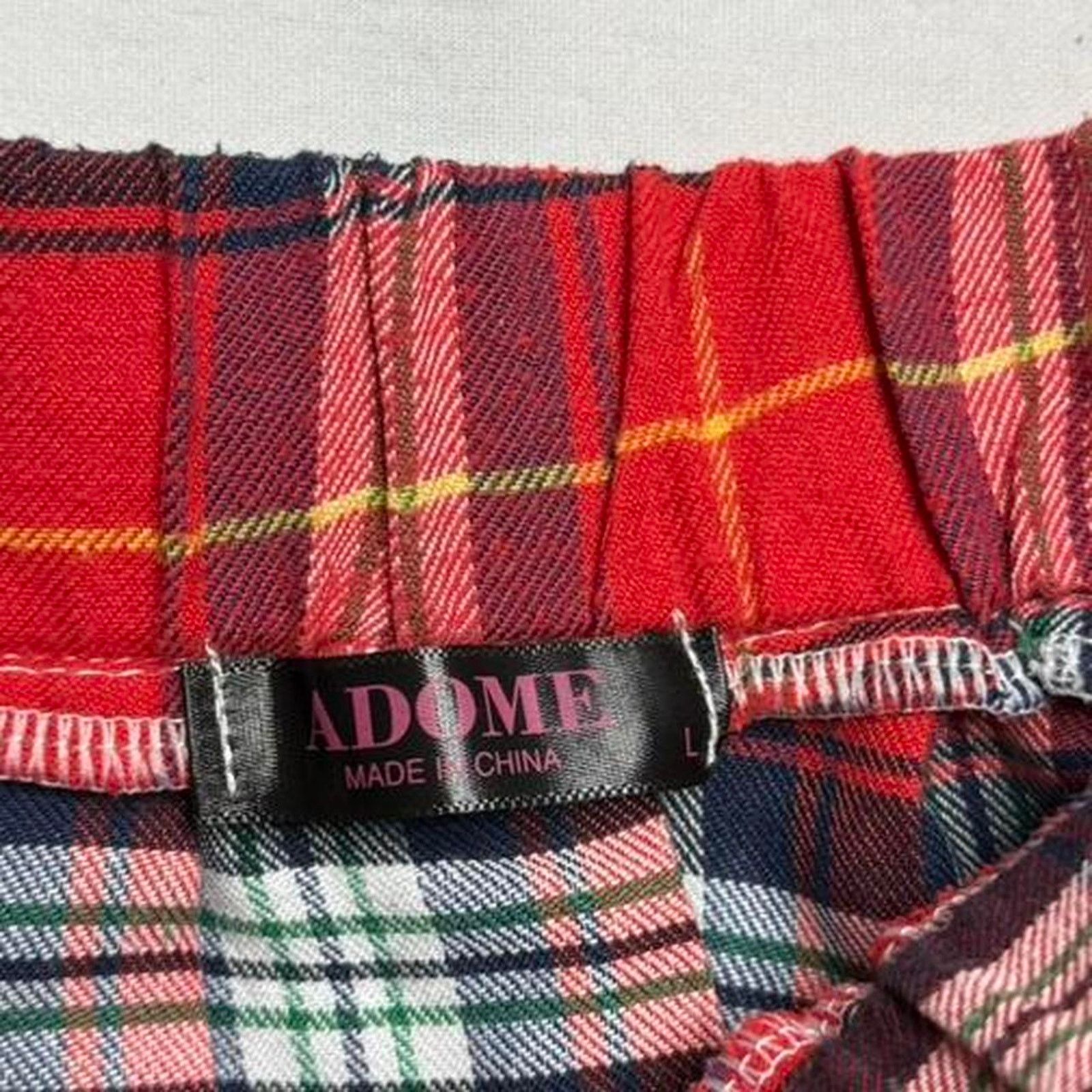 Tripp NYC Adome Plaid Lace Micro Mini Skirt Rave Concert Size Large Size 34" / US 12 / IT 48 - 4 Thumbnail