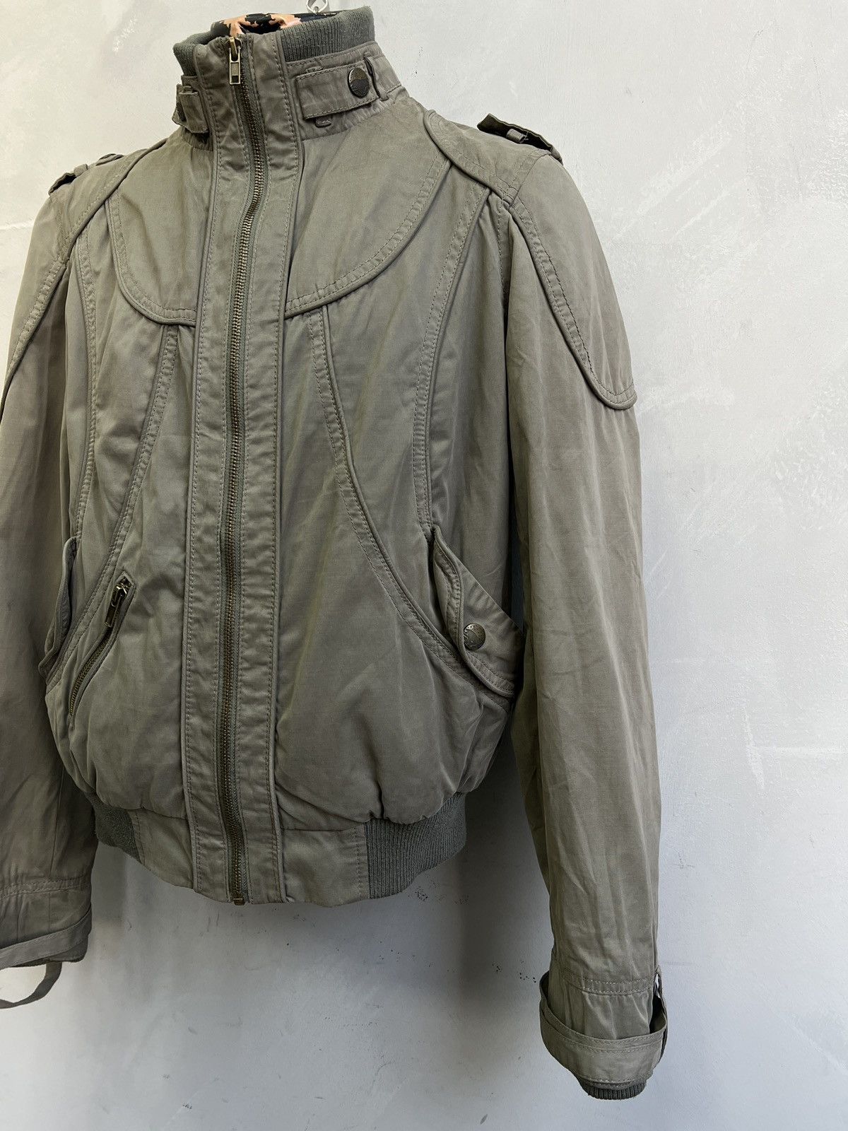 14th Addiction Y2k avant garde cropped bomber jacket dolce gabbana style Size US M / EU 48-50 / 2 - 3 Thumbnail
