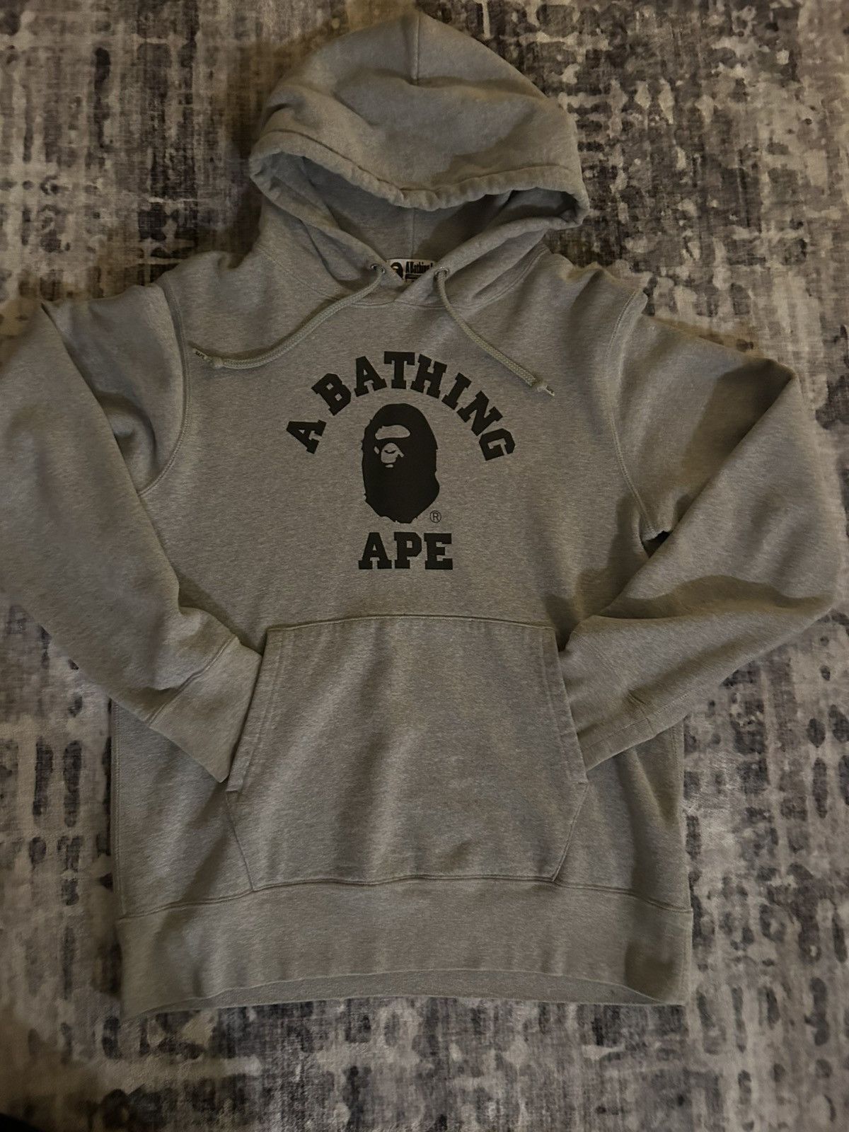 Bape Authentic BAPE A Bathing Ape Grey Pullover Hoodie Size US M / EU 48-50 / 2 - 1 Thumbnail