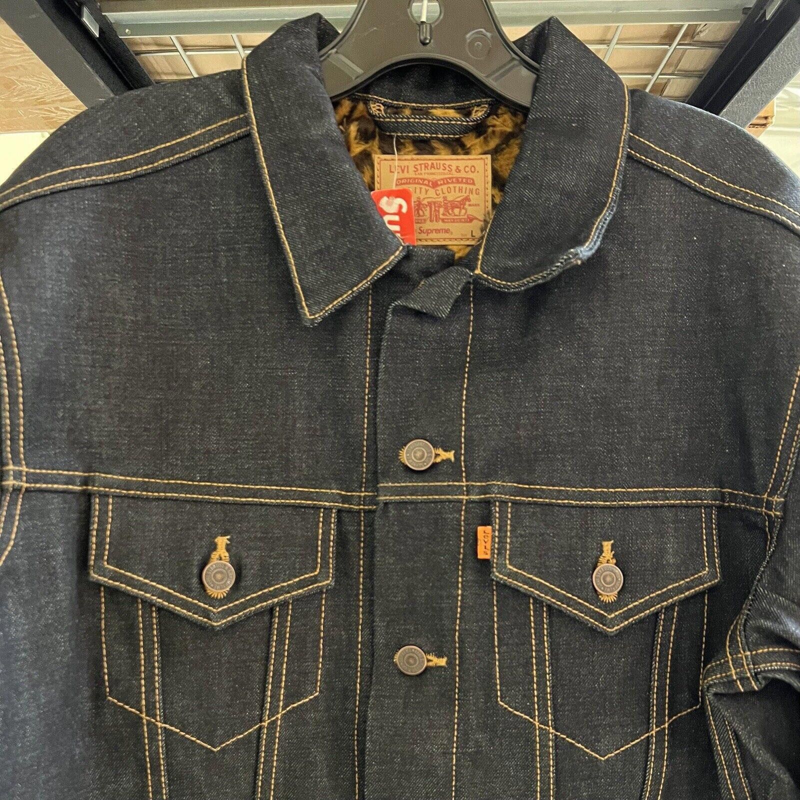 Supreme Leopard Denim Jacket | Grailed