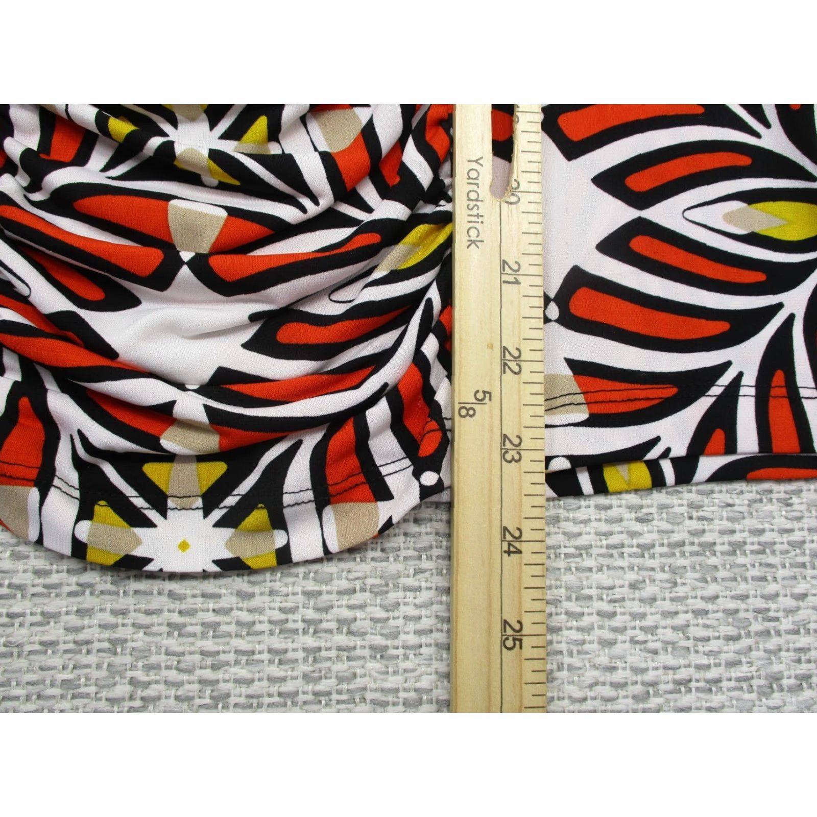 Vintage Grayson Womens Top Sleeveless Orange Black Size Small Stretch Lightweight Knit Tank Size S / US 4 / IT 40 - 7 Thumbnail