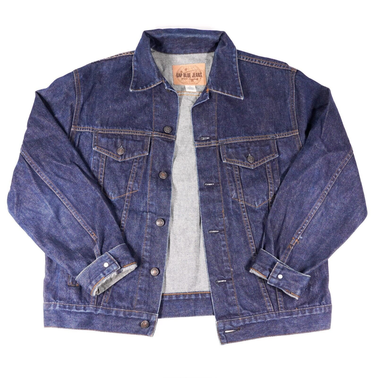 Gap Gap Blue Denim Jean Jacket Button Coat Cotton Long Shirt Med Size M / US 6-8 / IT 42-44 - 1 Thumbnail