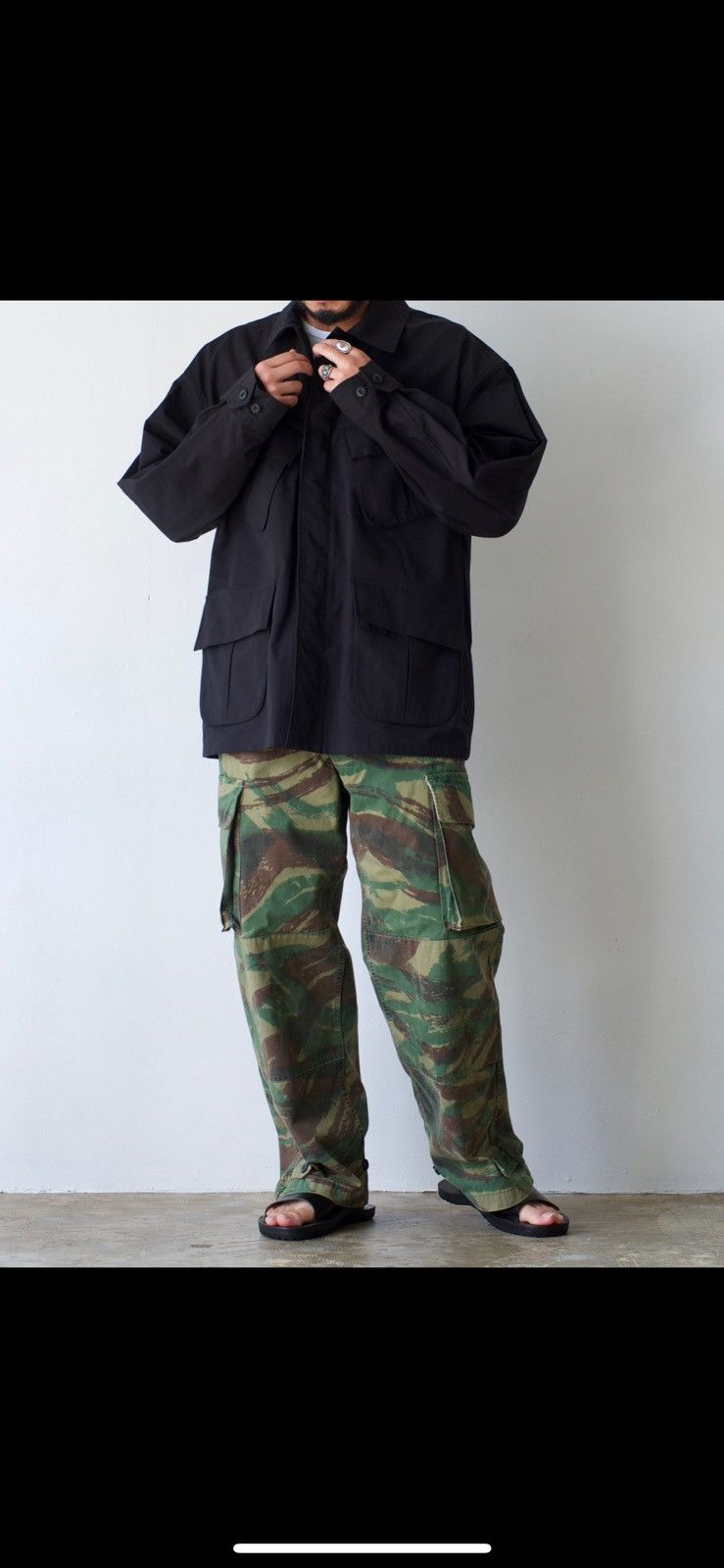 Markaware MARKA Jungle Fatigue Jacket Black Nylon Size US L / EU 52-54 / 3 - 20 Thumbnail