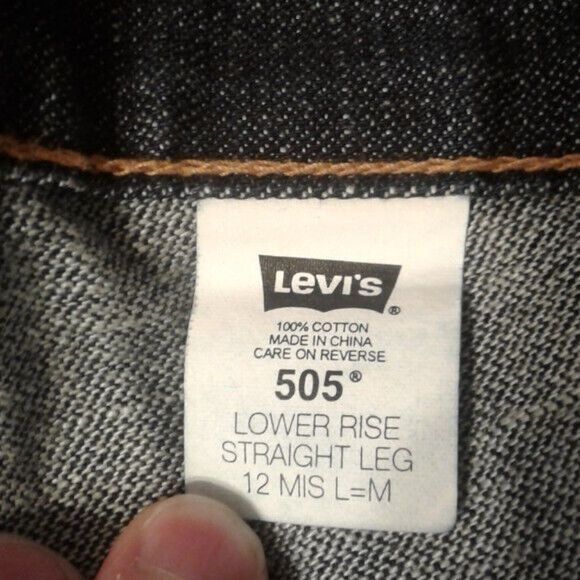 Levi's Levis 505 Size 12 MIS 34 x 31 Womens Lower Rise Straight Leg Size 34" / US 12 / IT 48 - 11 Thumbnail