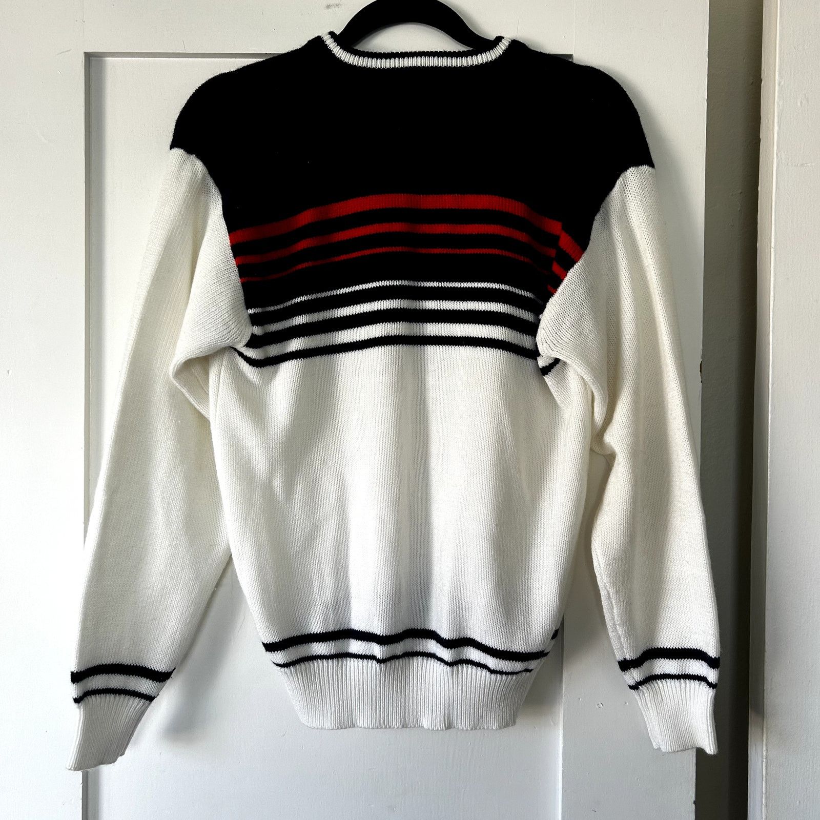 Fila Vintage FILA v-neck striped sweater Size US M / EU 48-50 / 2 - 4 Thumbnail