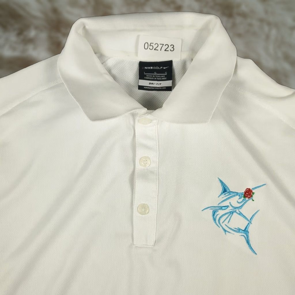 Nike Nike Polo Shirt Mens Large White Swoosh Golf Casual Short Sleeve Polo - Nike Shirt Mens Large White Classic Golf Casual (No N/A) Size US L / EU 52-54 / 3 - 1 Thumbnail