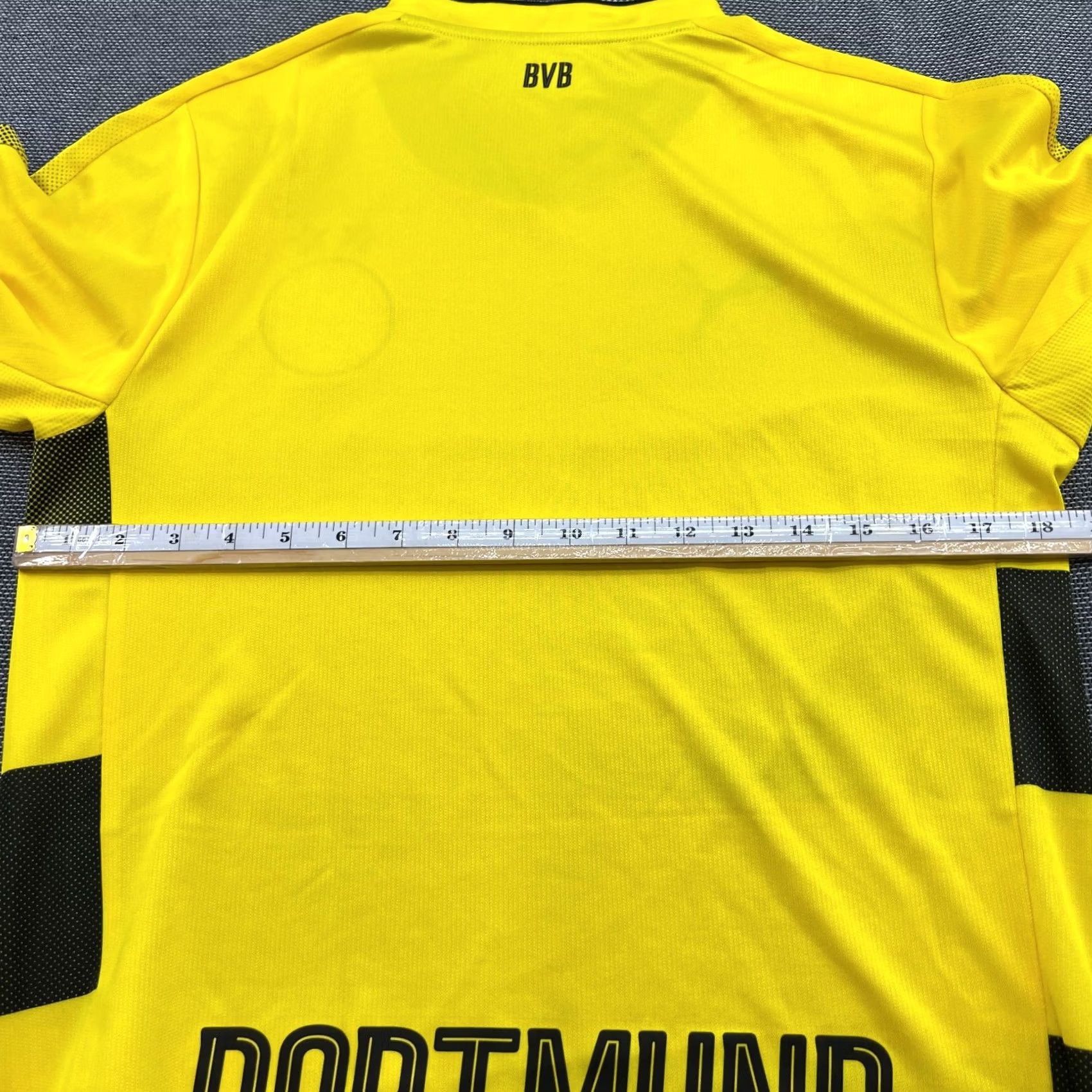 Puma PUMA Borussia Dortmund 2017 2018 Home Jersey T-Shirt Short Sleeve Round Neck XL Mens Multicolor Quick Dry BVB Athletic Football Shirt Size US XL / EU 56 / 4 - 2 Thumbnail