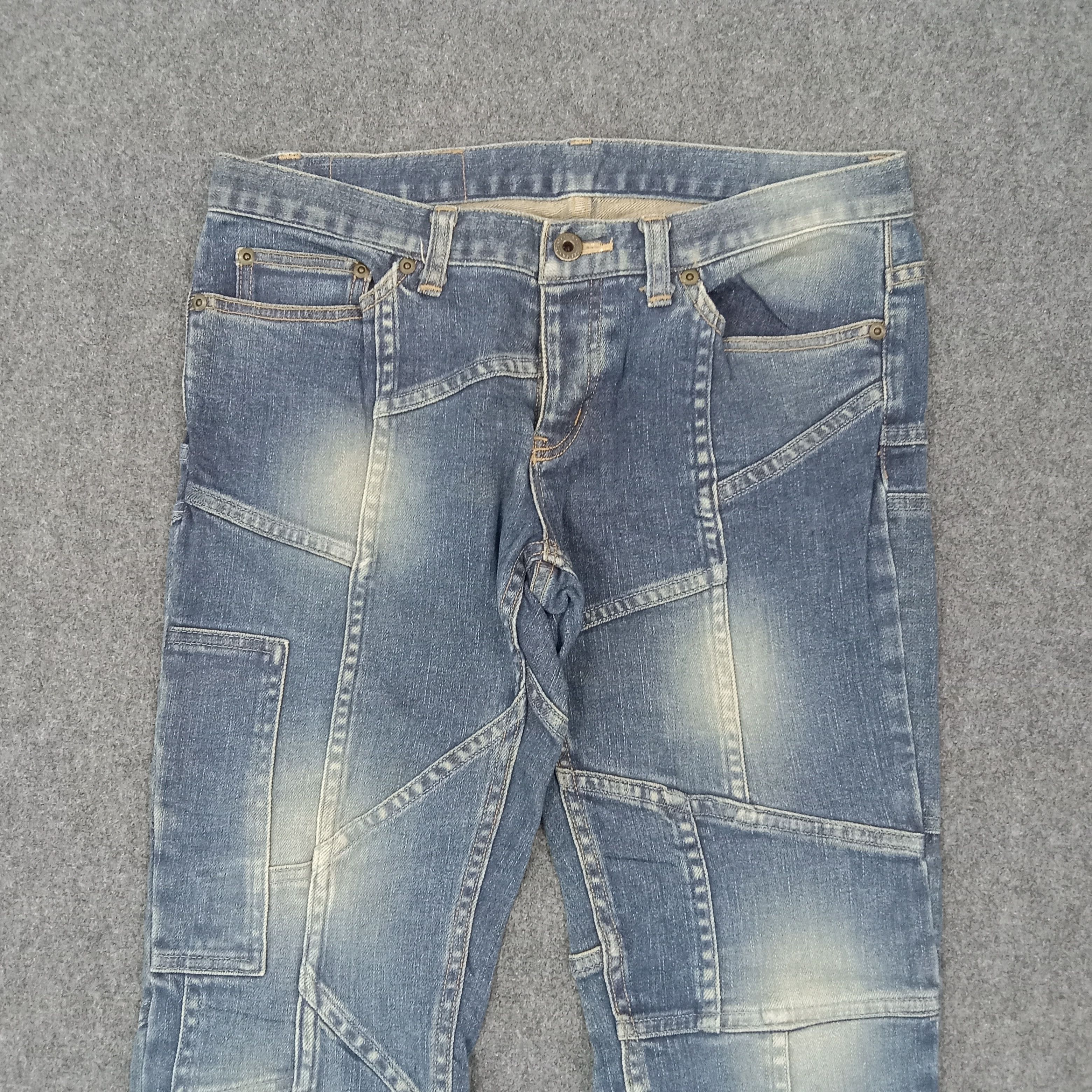Hysteric Glamour Hysterics Glamour Patchwork Flare Denim Jeans C265N4 Size 31" - 6 Thumbnail