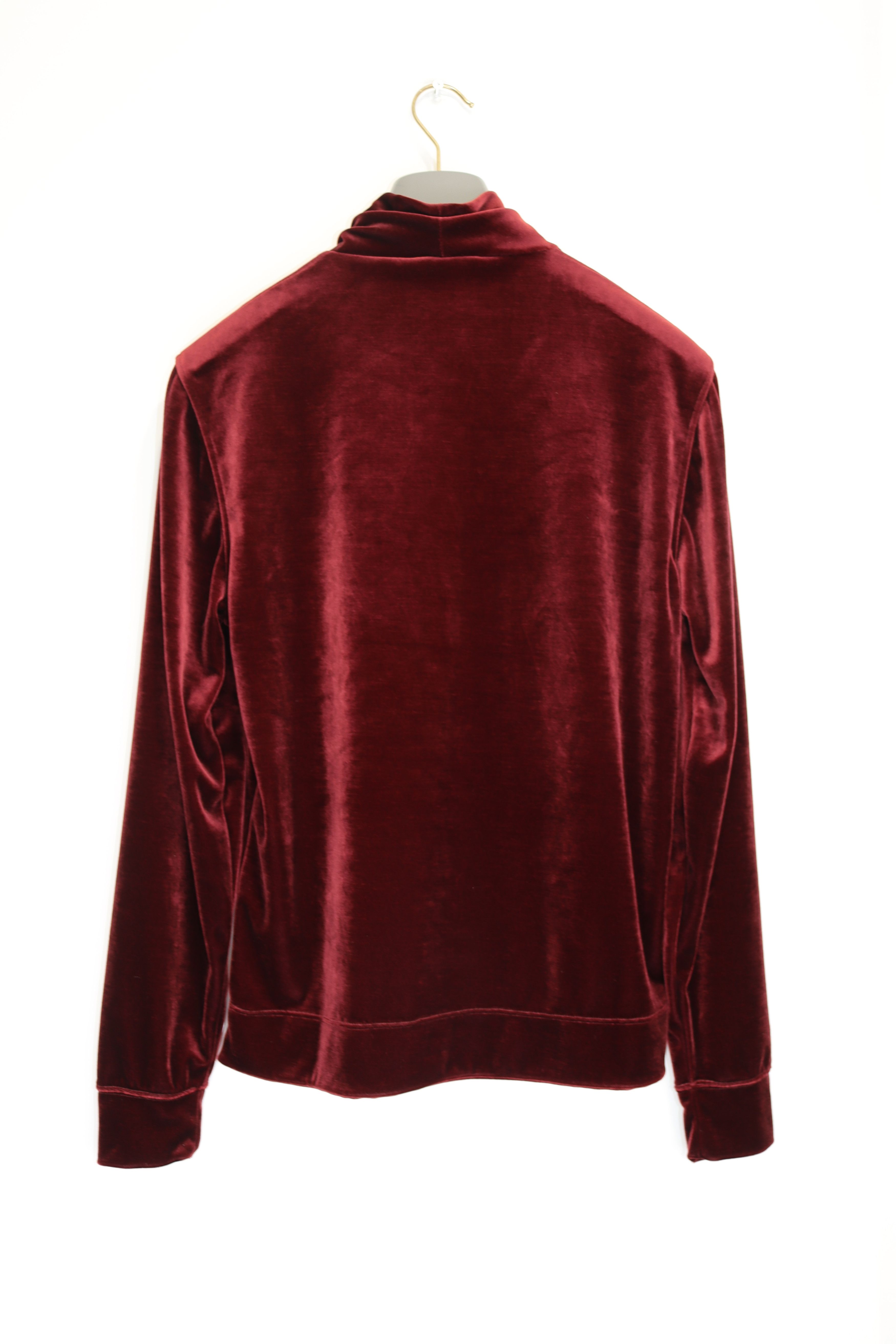 Tom Ford o1rshd1 Shimmer High Neck Sweatshirt in Red Size US M / EU 48-50 / 2 - 6 Thumbnail