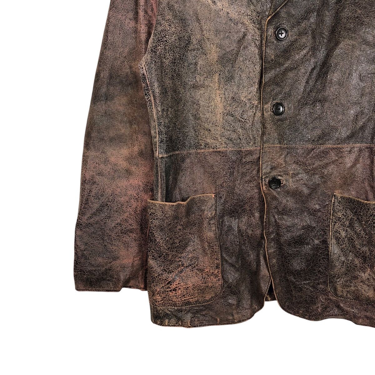 Hysteric Glamour 📌Vintage Chore Worker Leather Jacket Button Tornado Mart Size US M / EU 48-50 / 2 - 5 Thumbnail