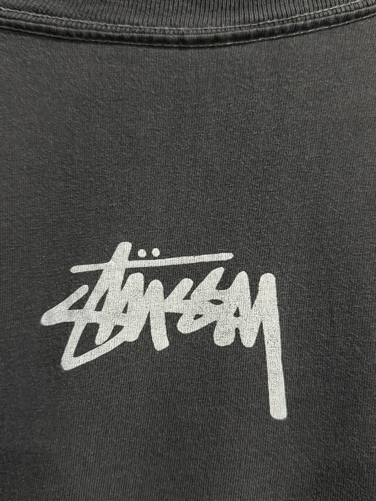 Stussy Thrashed Vintage 90s Stussy Signs Made In Usa Sun Faded Tee Size US M / EU 48-50 / 2 - 10 Thumbnail