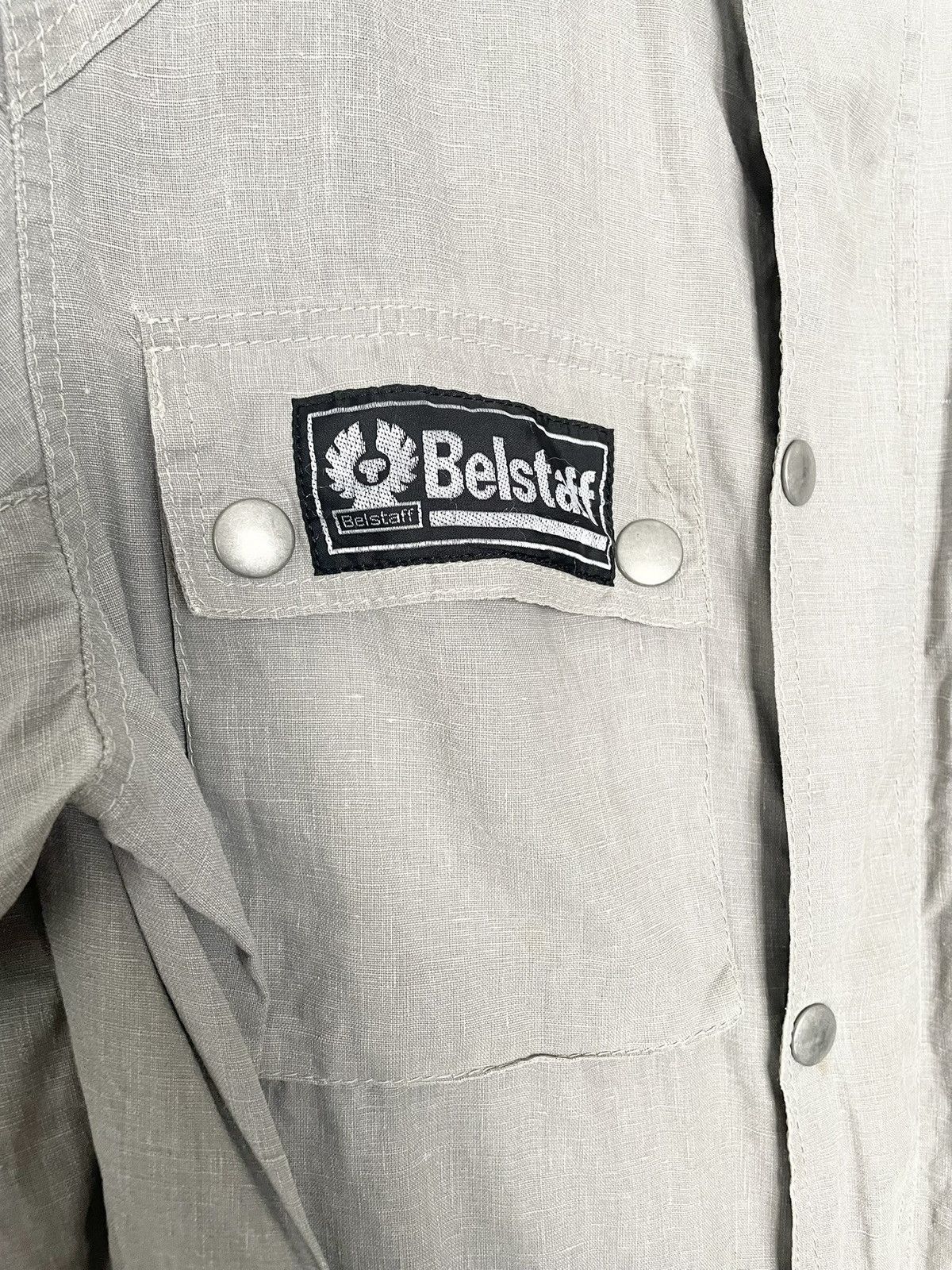 Belstaff × Vintage Belstaff grey linen jacket Size US M / EU 48-50 / 2 - 3 Thumbnail