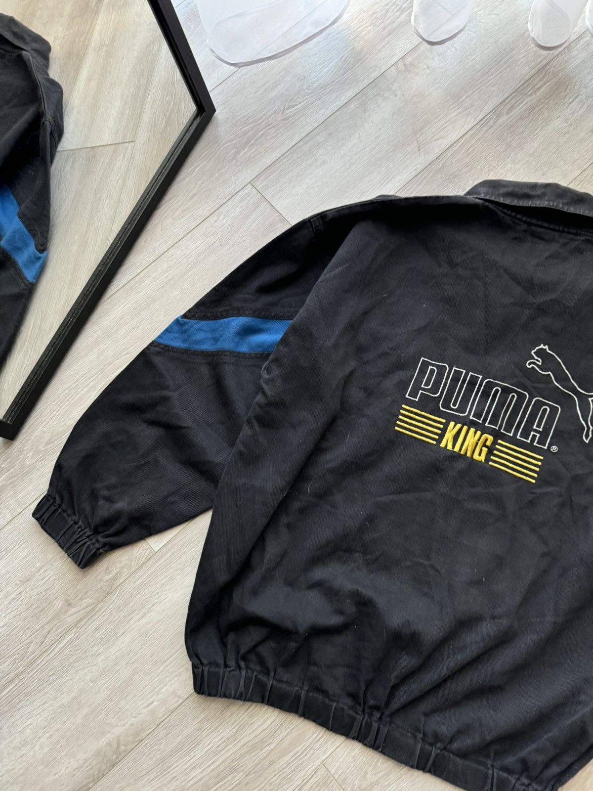 Puma × Vintage RARE 1995 Derby County x Puma King Drill Top Jacket Vintage Size US L / EU 52-54 / 3 - 6 Thumbnail